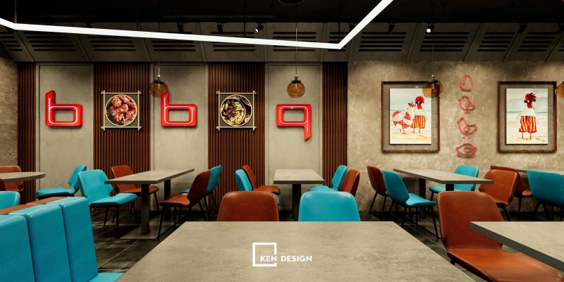 Thiết kế nhà hàng BBQ Chicken tại Hà Đông