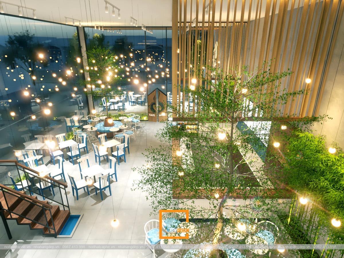 Bí quyết thiết kế quán cafe khung thép 