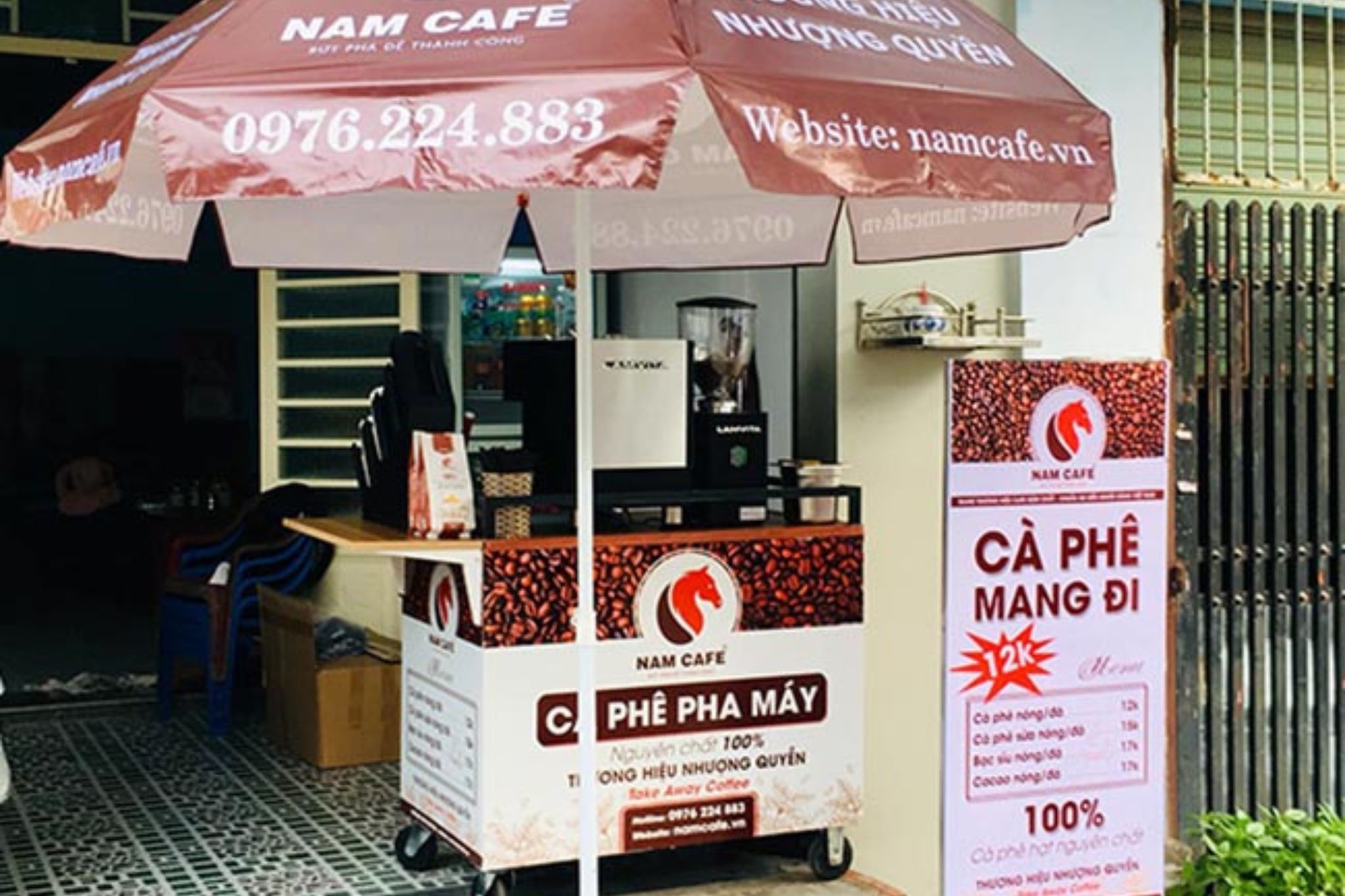 chi phí để mở điểm bán cafe take away