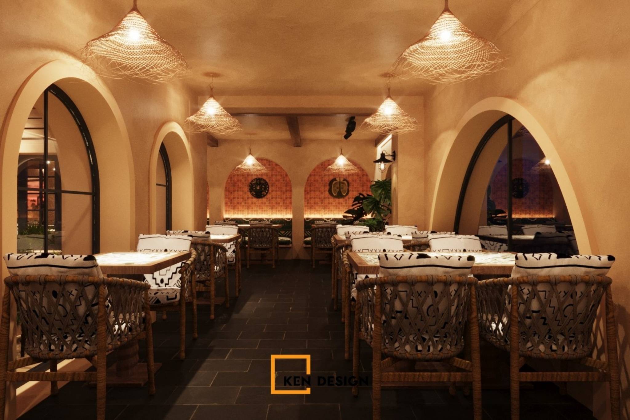 lựa chọn mục để đầu tư khi thiết kế nhà hàng bistro
