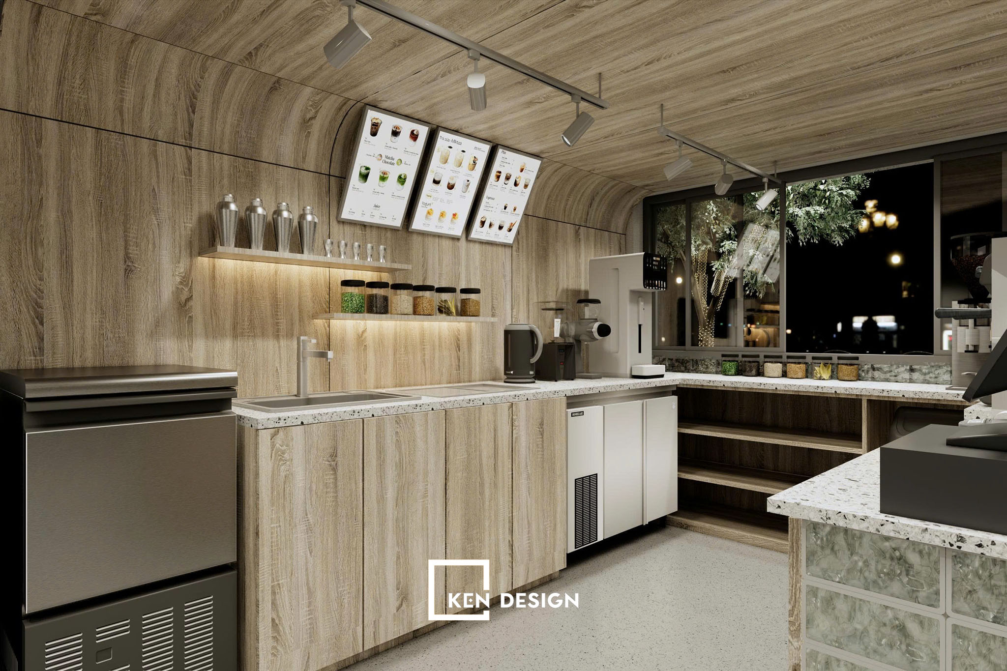 Hình ảnh thực tế sau thi công quán cafe Phiêu 