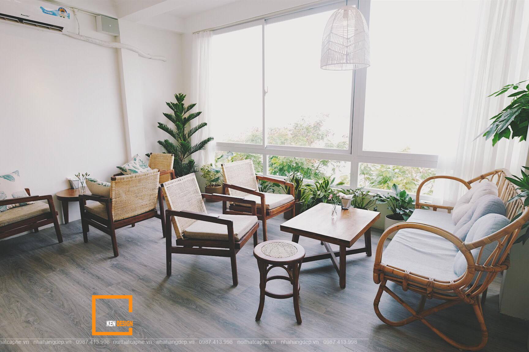 lưu ý thiết kế nội thất quán cafe phong cách tropical