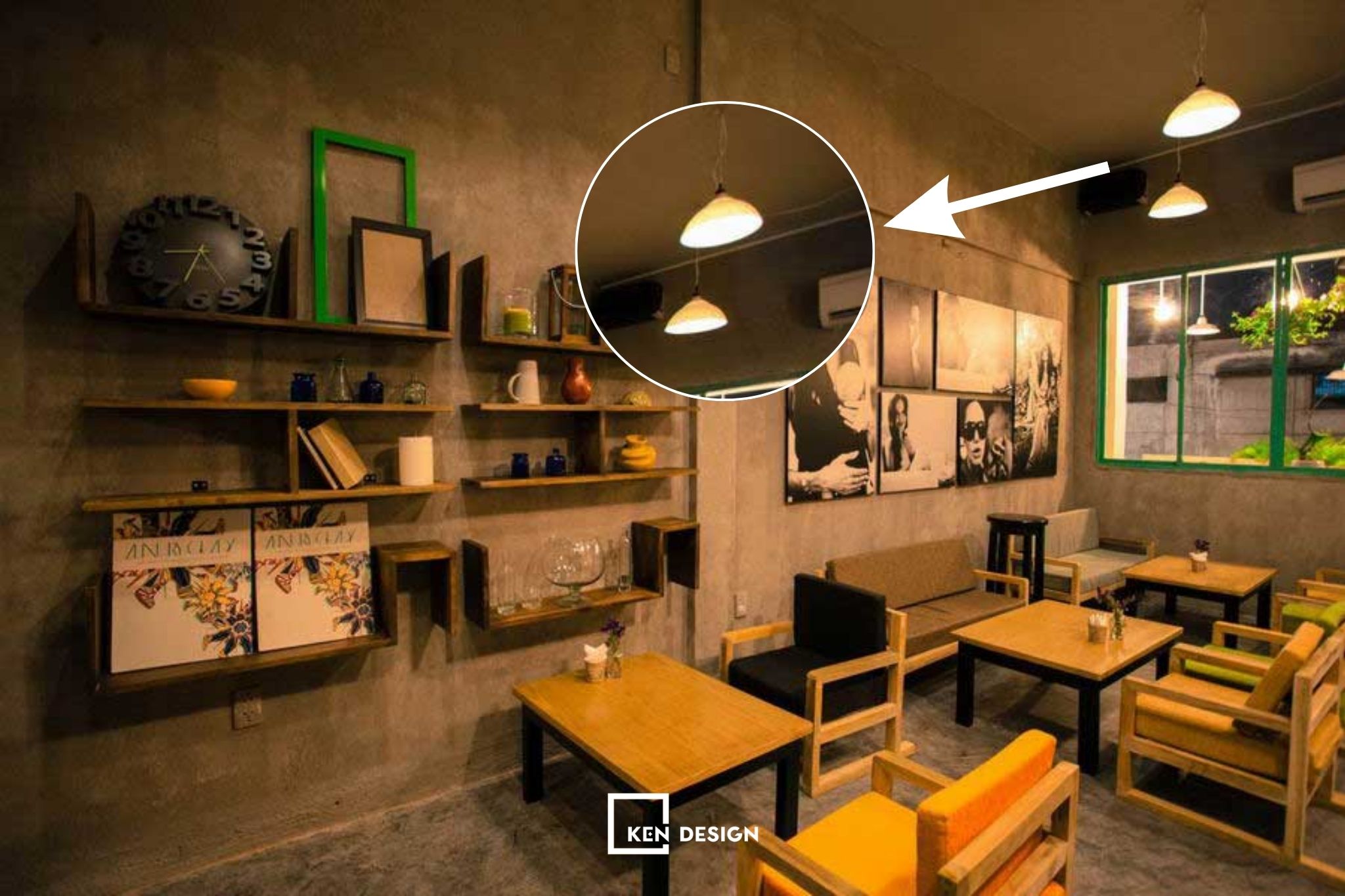 Thiết kế quán cafe bao cấp không đập phá tiết kiệm