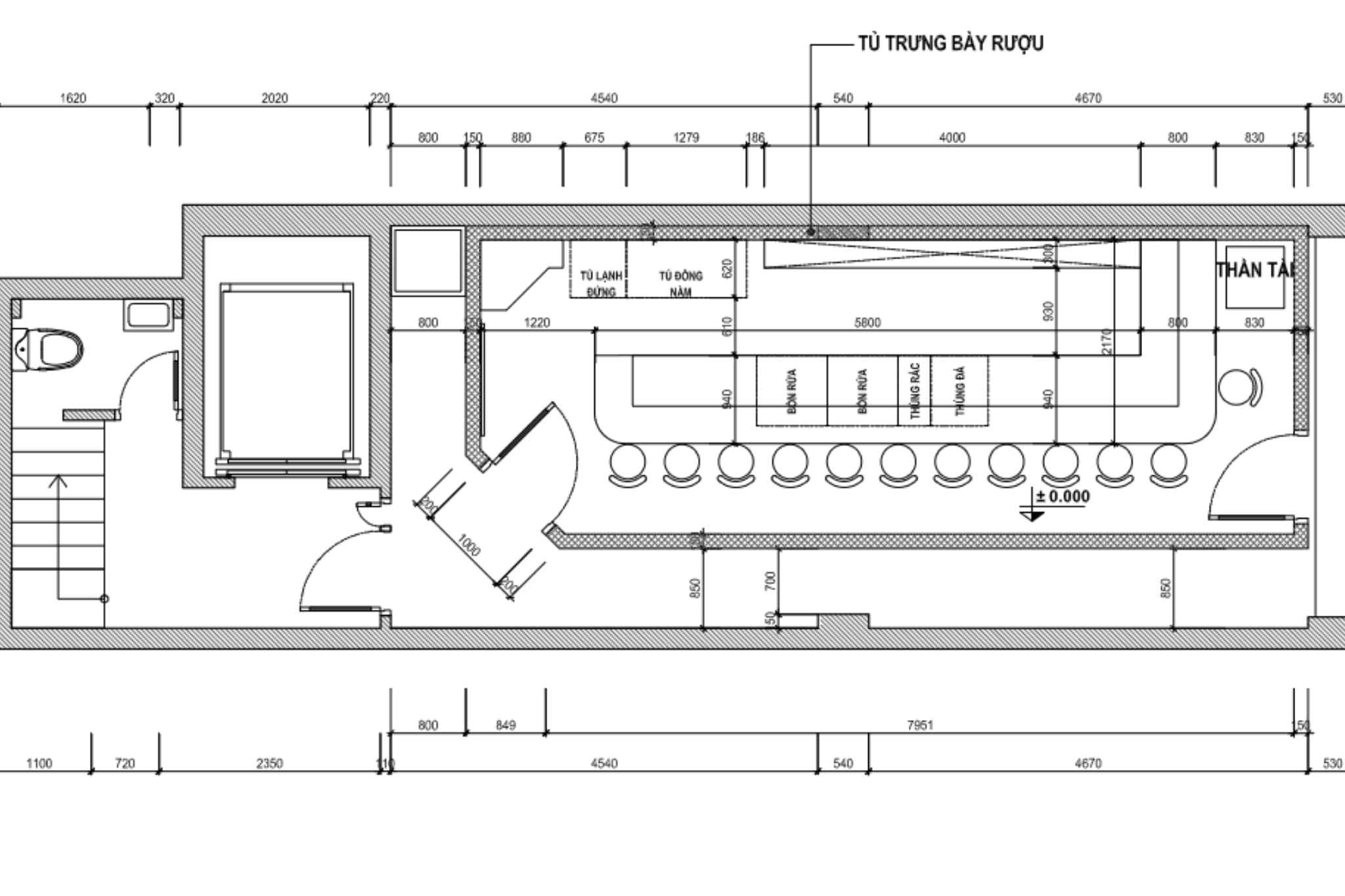 Dự án thiết kế EIRENE BAR tại Phan Kế Bính