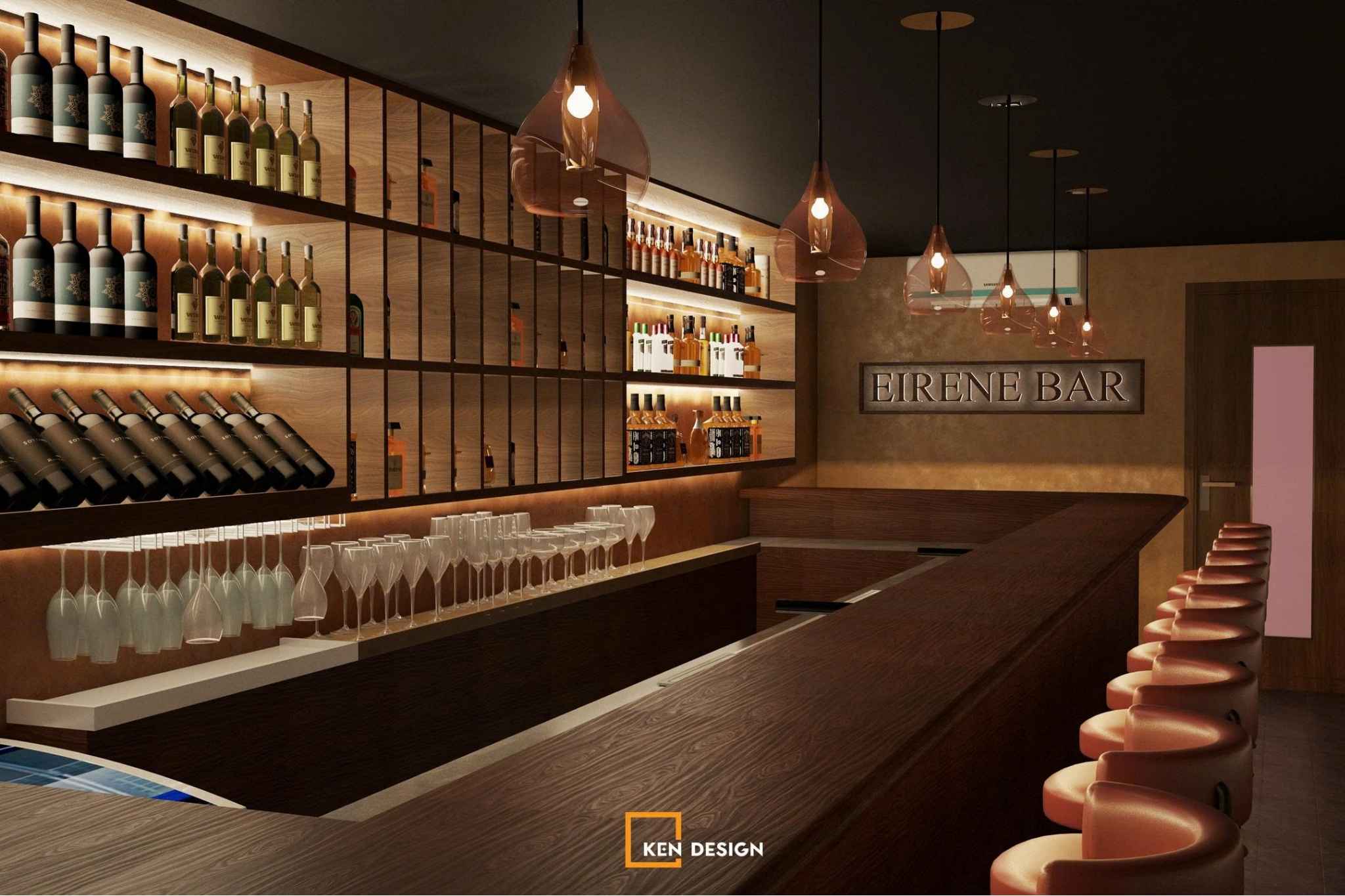 Dự án thiết kế EIRENE BAR tại Phan Kế Bính