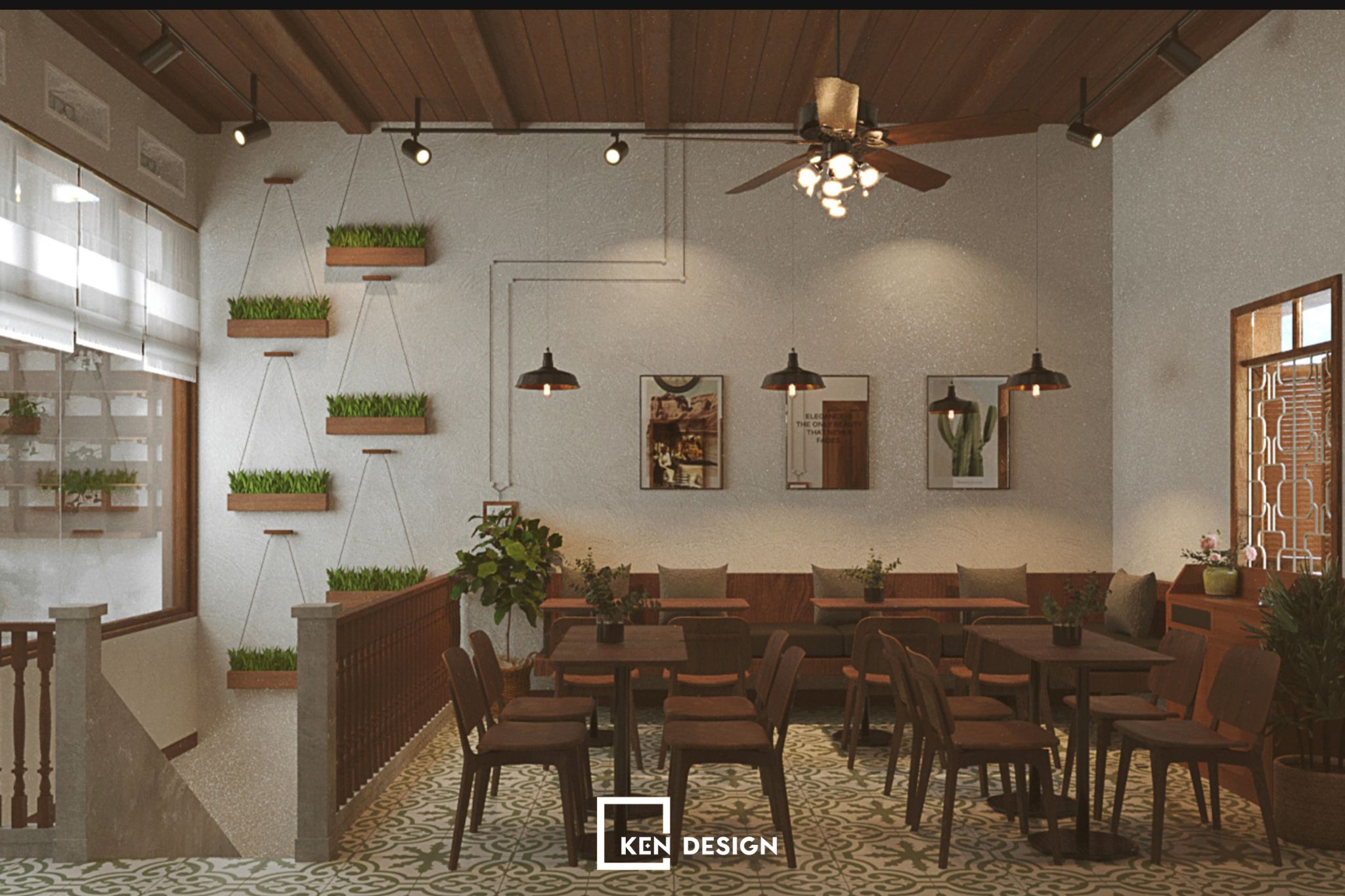 Dự toán thiết kế quán cafe nhỏ đẹp 