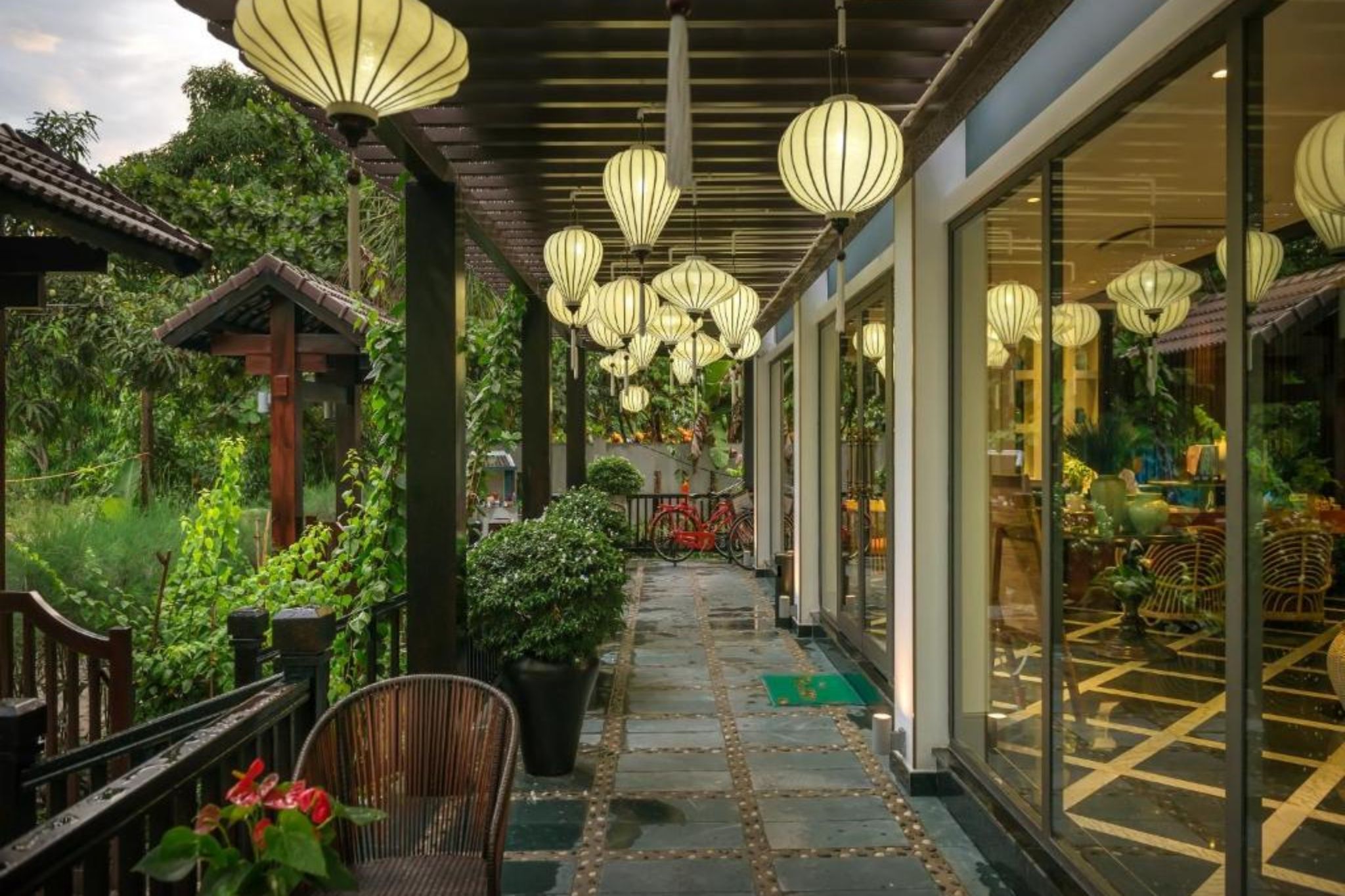 hành lang của AIRA Boutique Hoi An Hotel & Villa