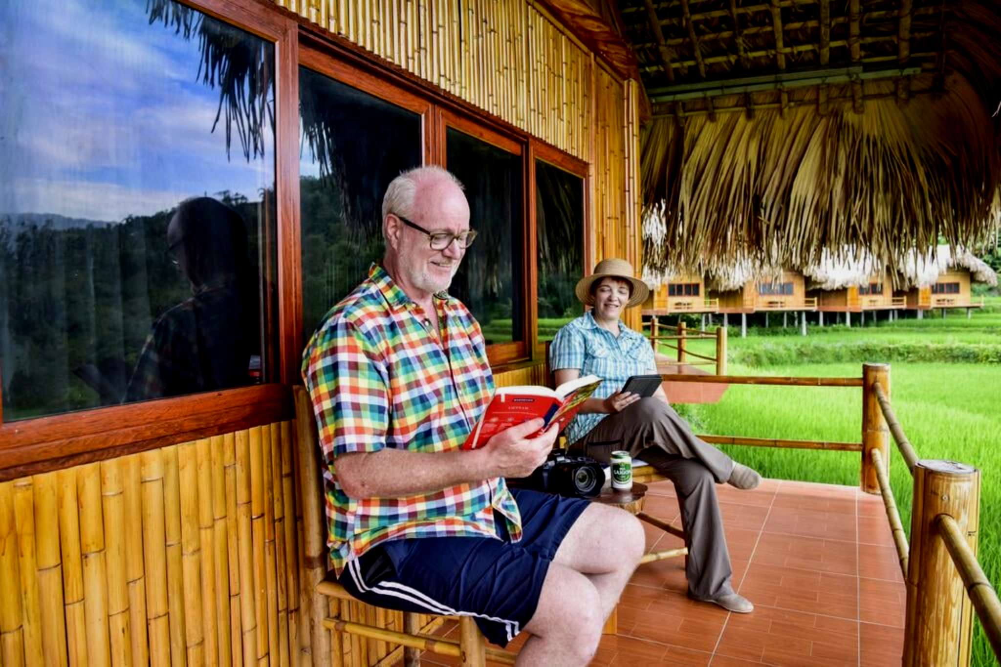 Thiết kế ban công tại Hoàng Su Phì Lodge