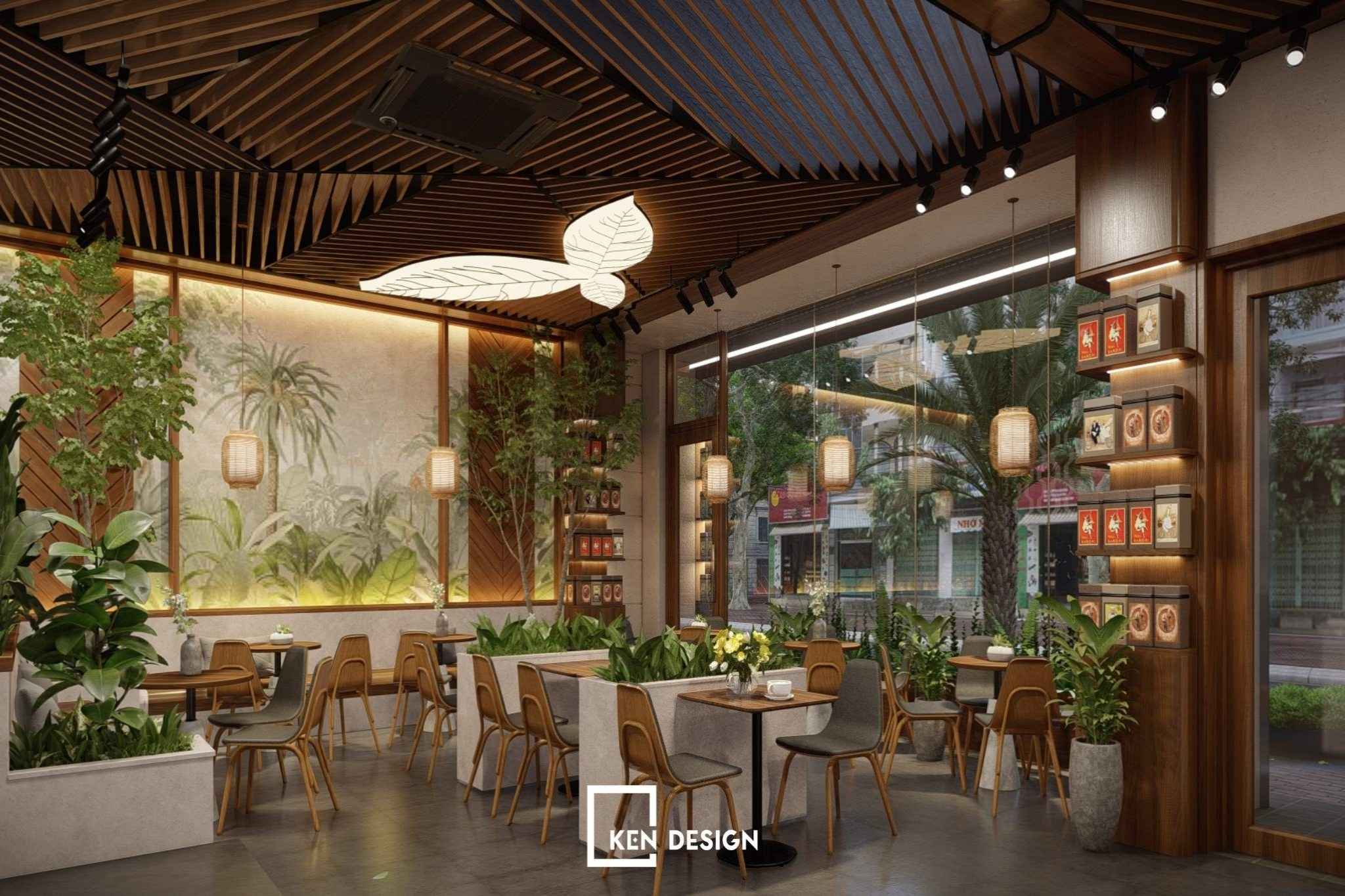 Khách hàng tại khu vực cà phê