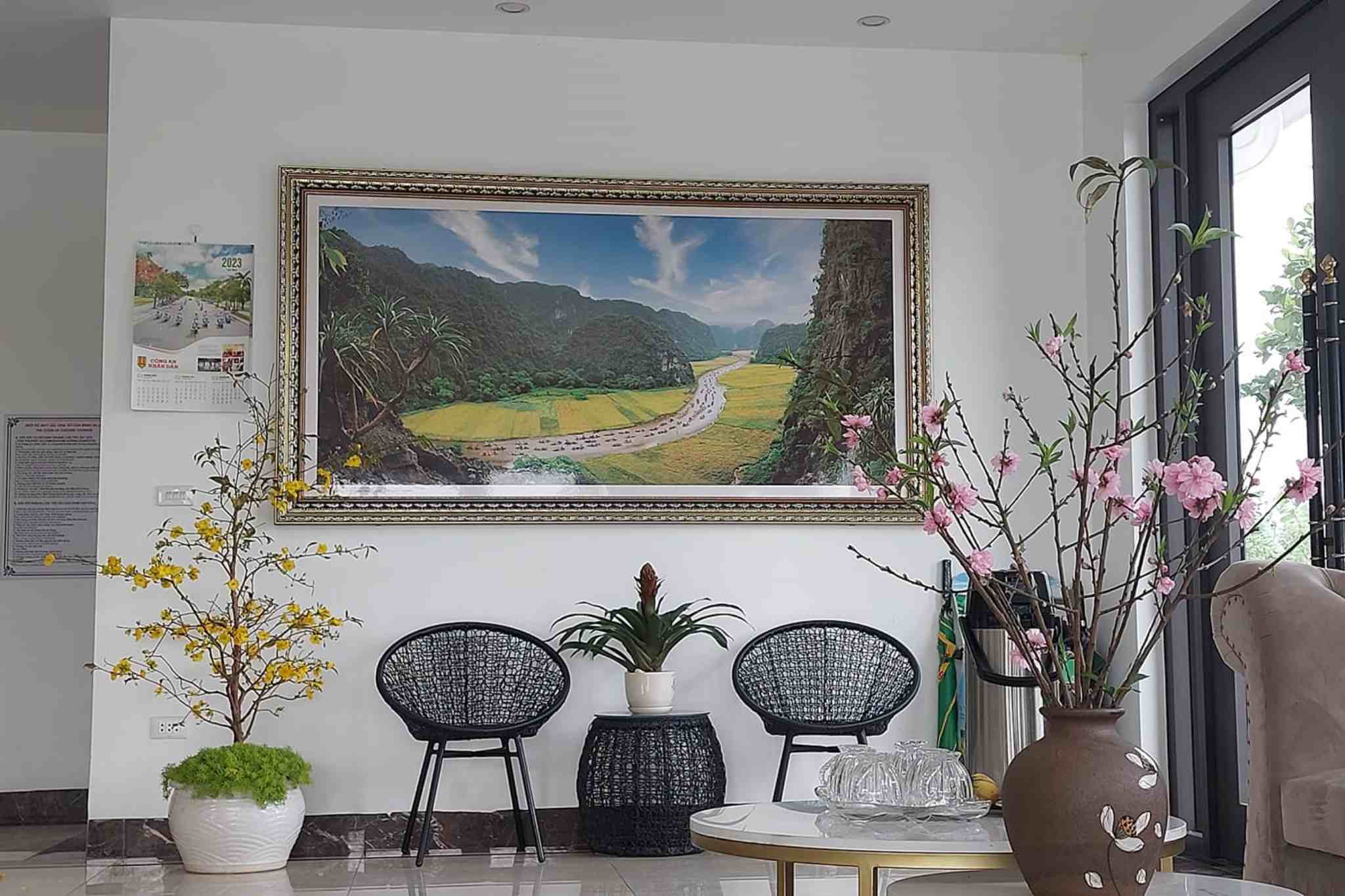 Thiết kế không gian sảnh của Lotus Ninh Bình Hotel