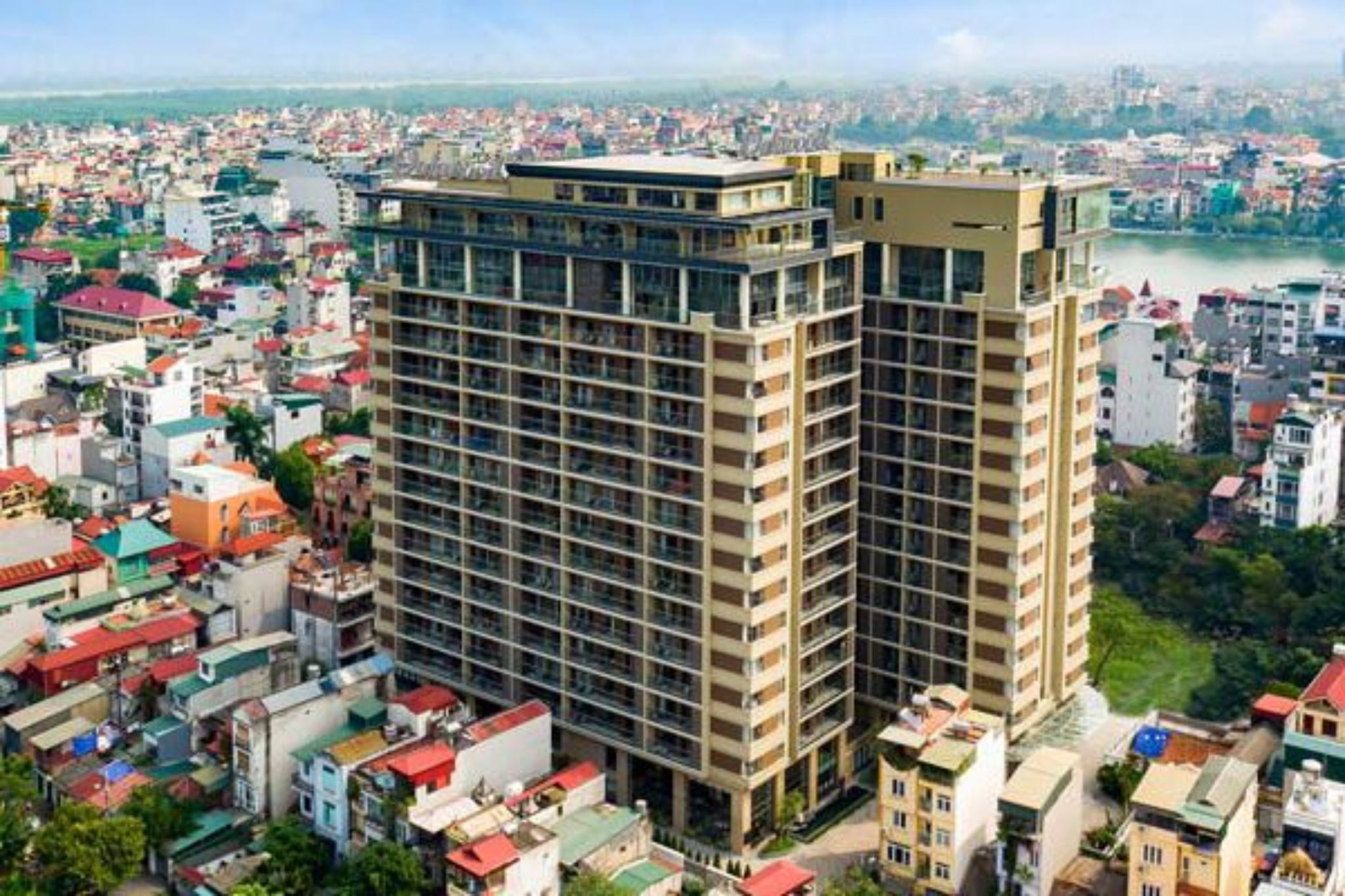 kiến trúc của Oakwood Residence Hanoi