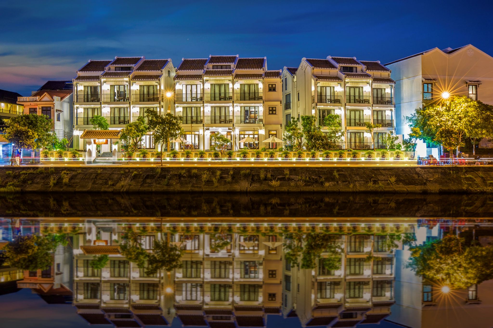 kiến trúc của Laluna Hoi An Riverside Hotel & Spa