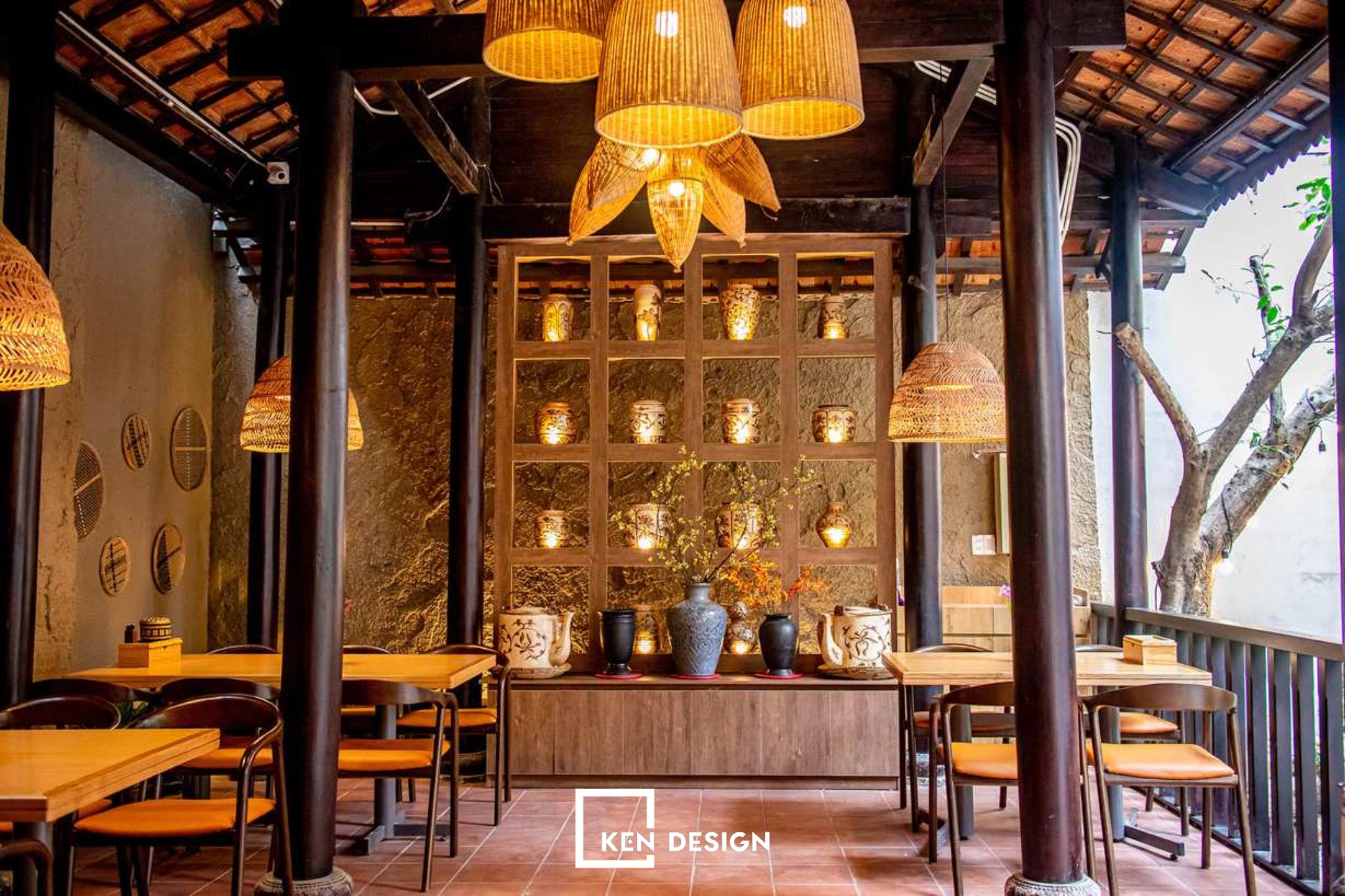 Thiết kế nhà hàng phong cách Việt Nam