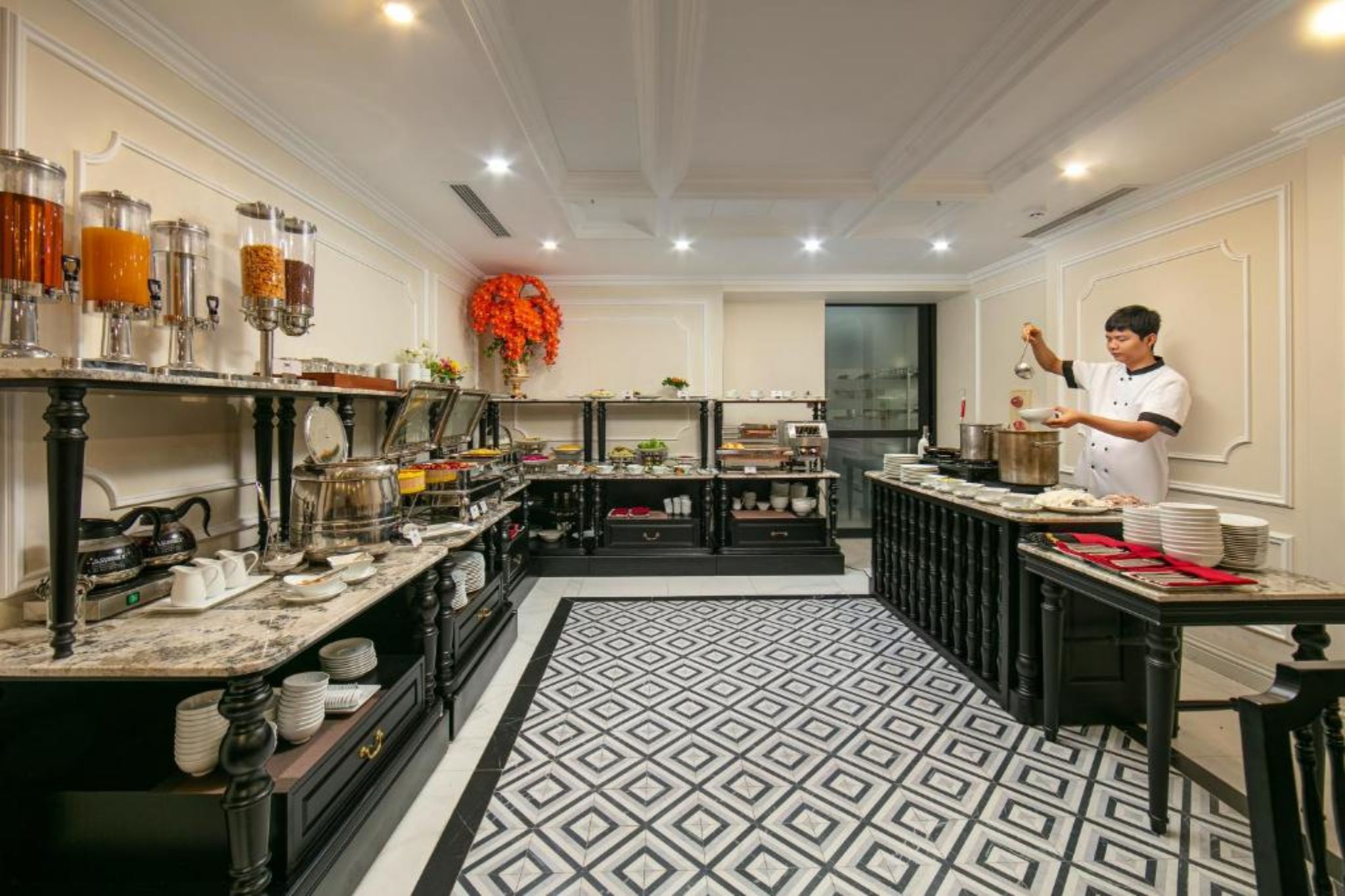 thiết kế thi công nội thất khách sạn không gian mở