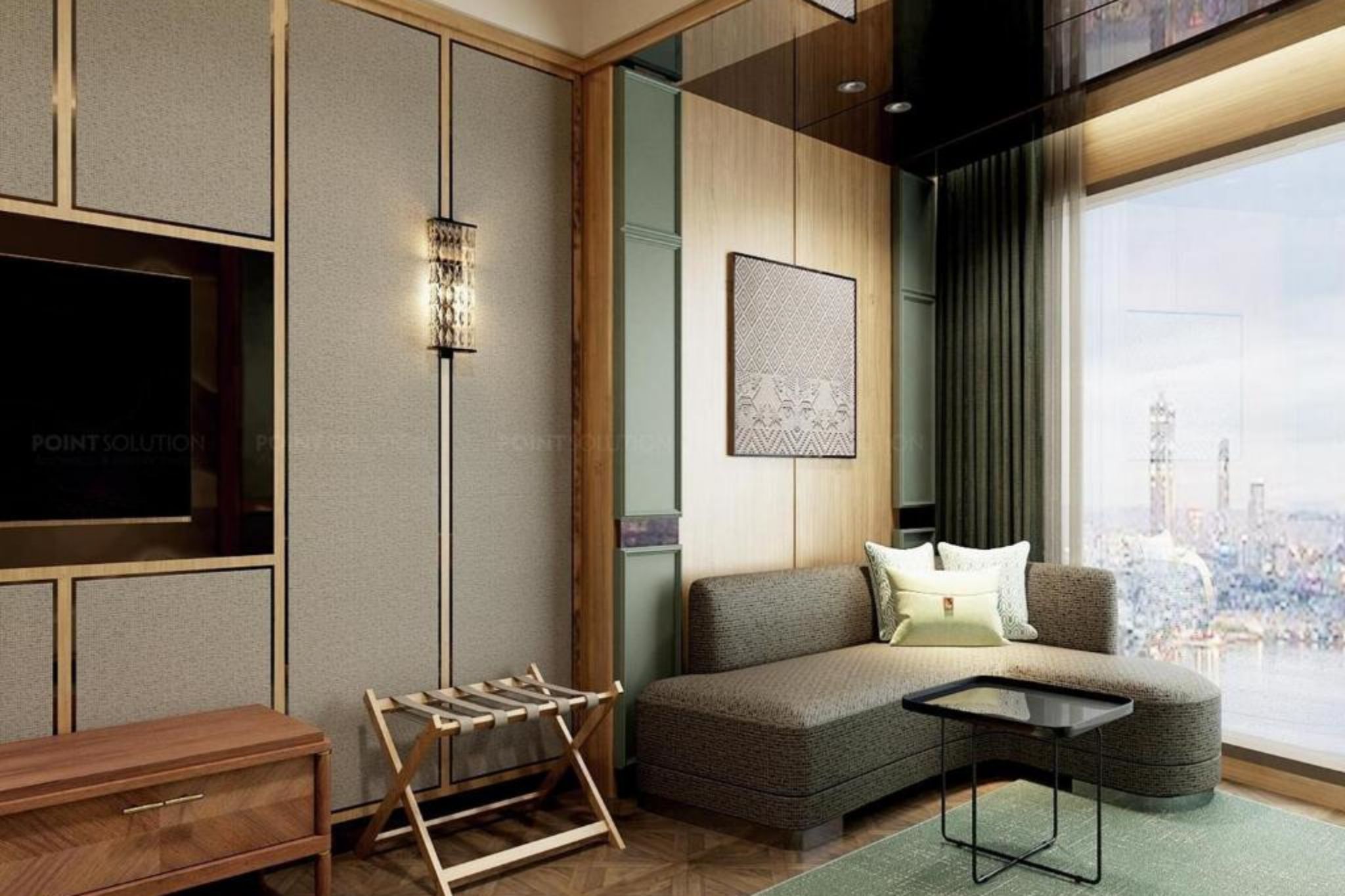 đồng nhất thiết kế thi công nội thất khách sạn