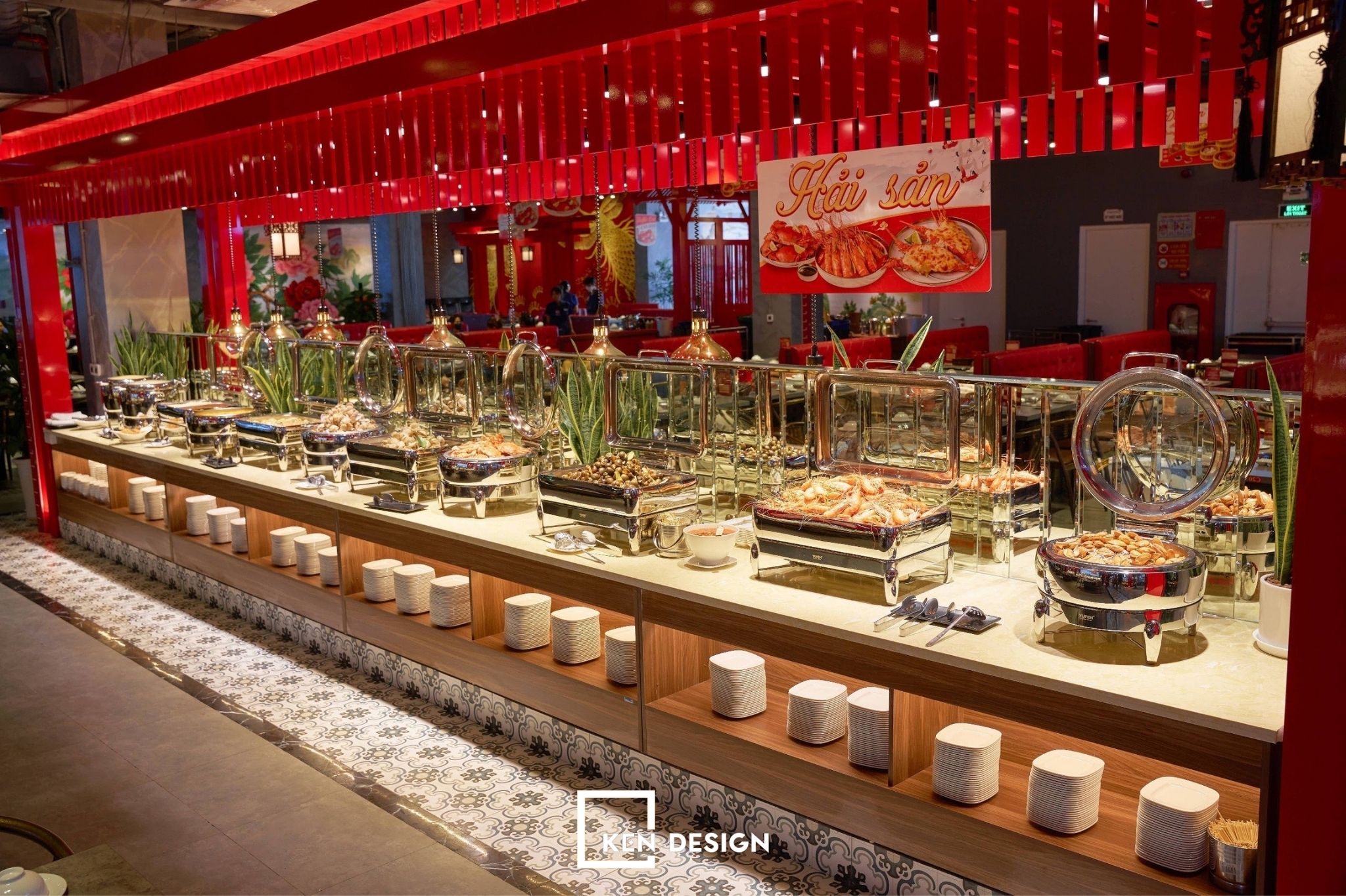 thiết kế nhà hàng buffet hải sản 