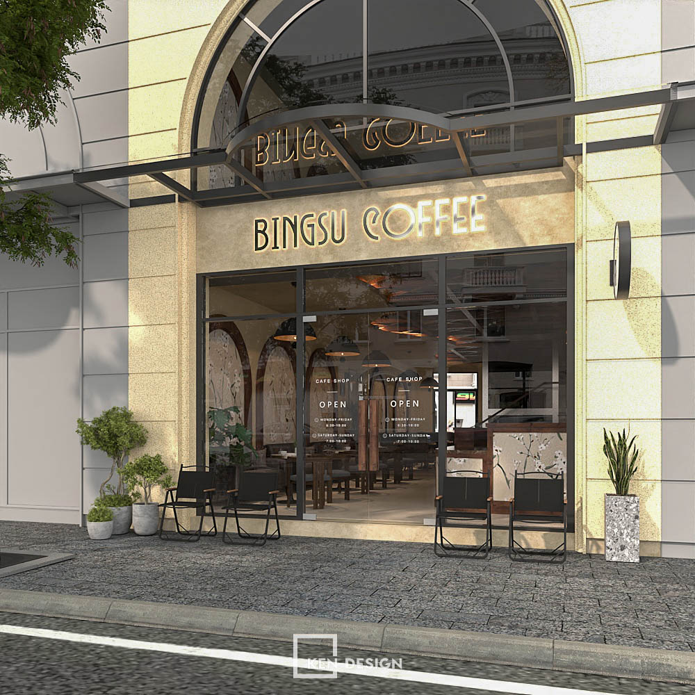 Mặt tiền quán Bingsu Tea Coffee 