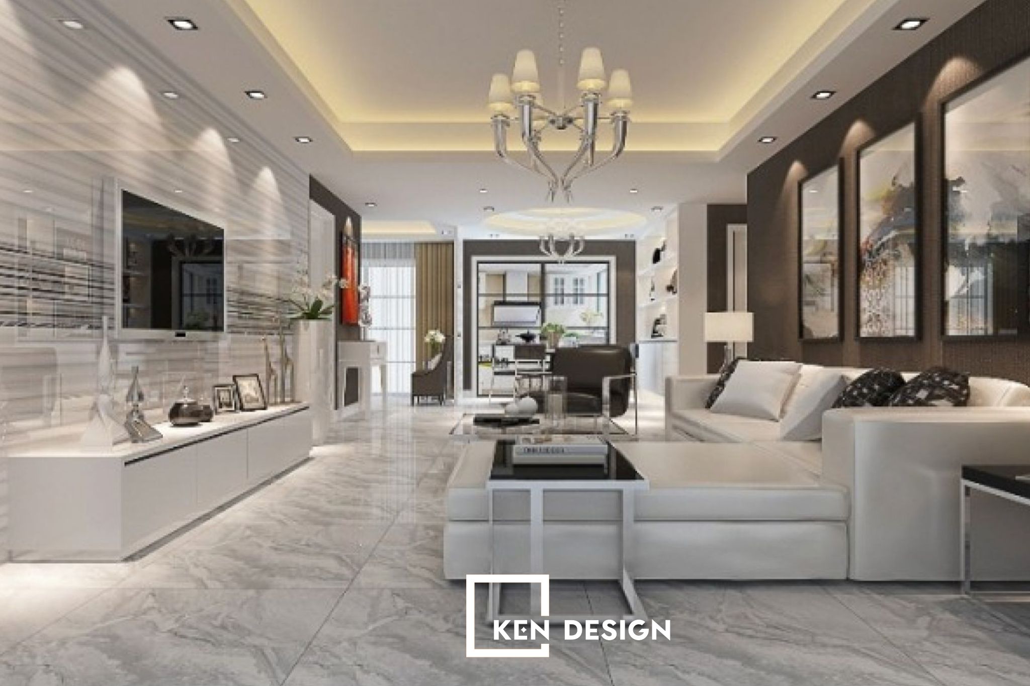gạch phòng khách - mẫu gạch Mosaic cho nhà hàng