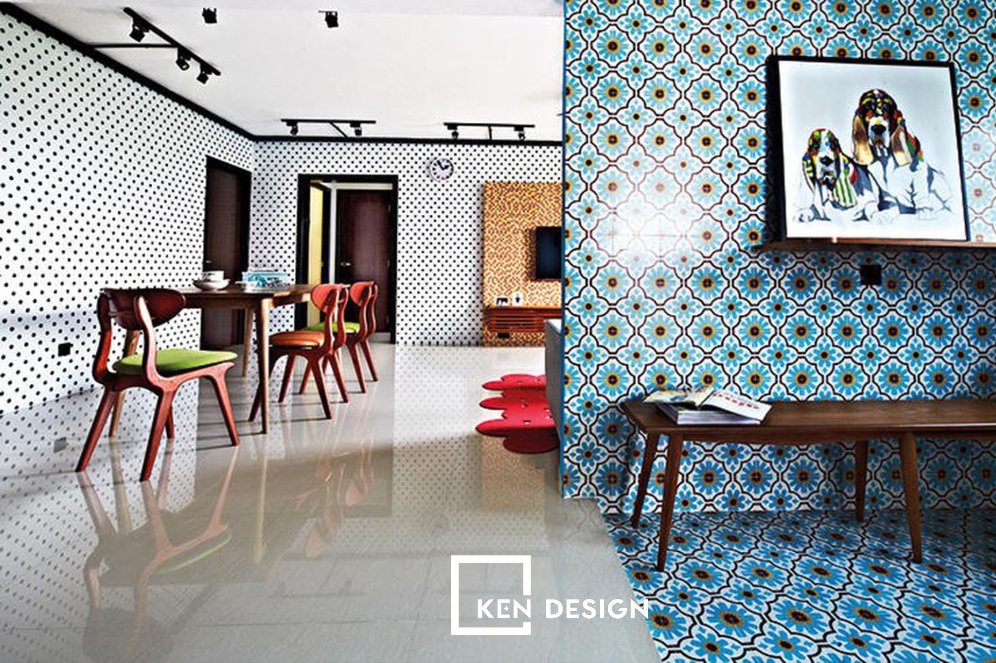 mẫu gạch Mosaic cho nhà hàng