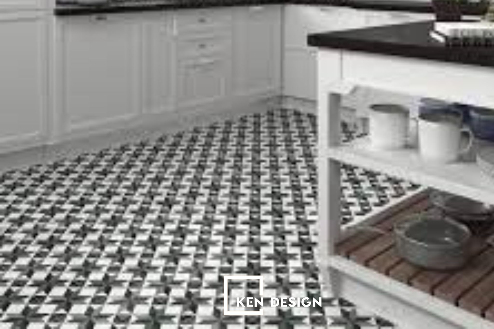 gạch nhà bếp - mẫu gạch Mosaic cho nhà hàng