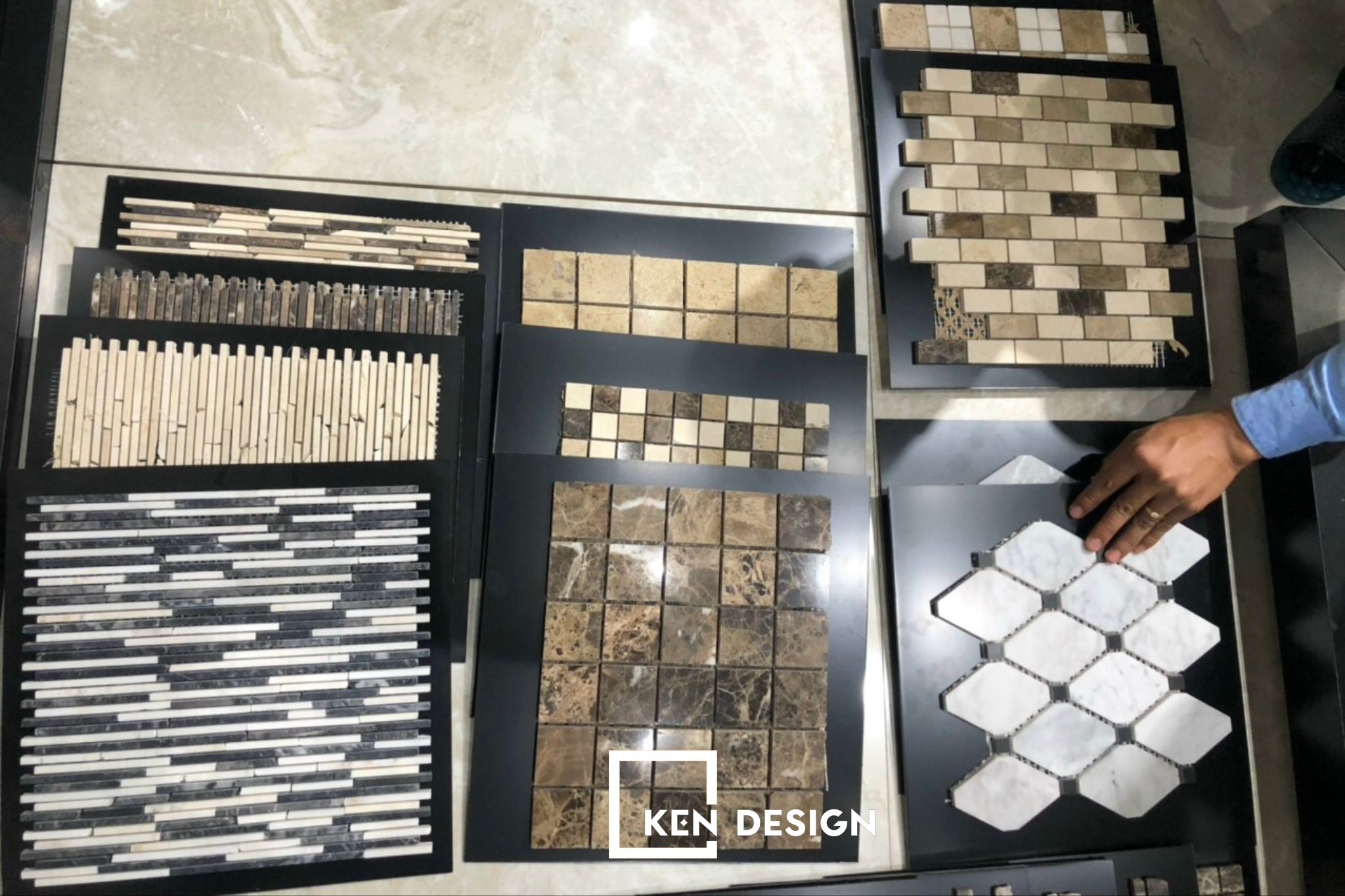 mẫu gạch Mosaic cho nhà hàng