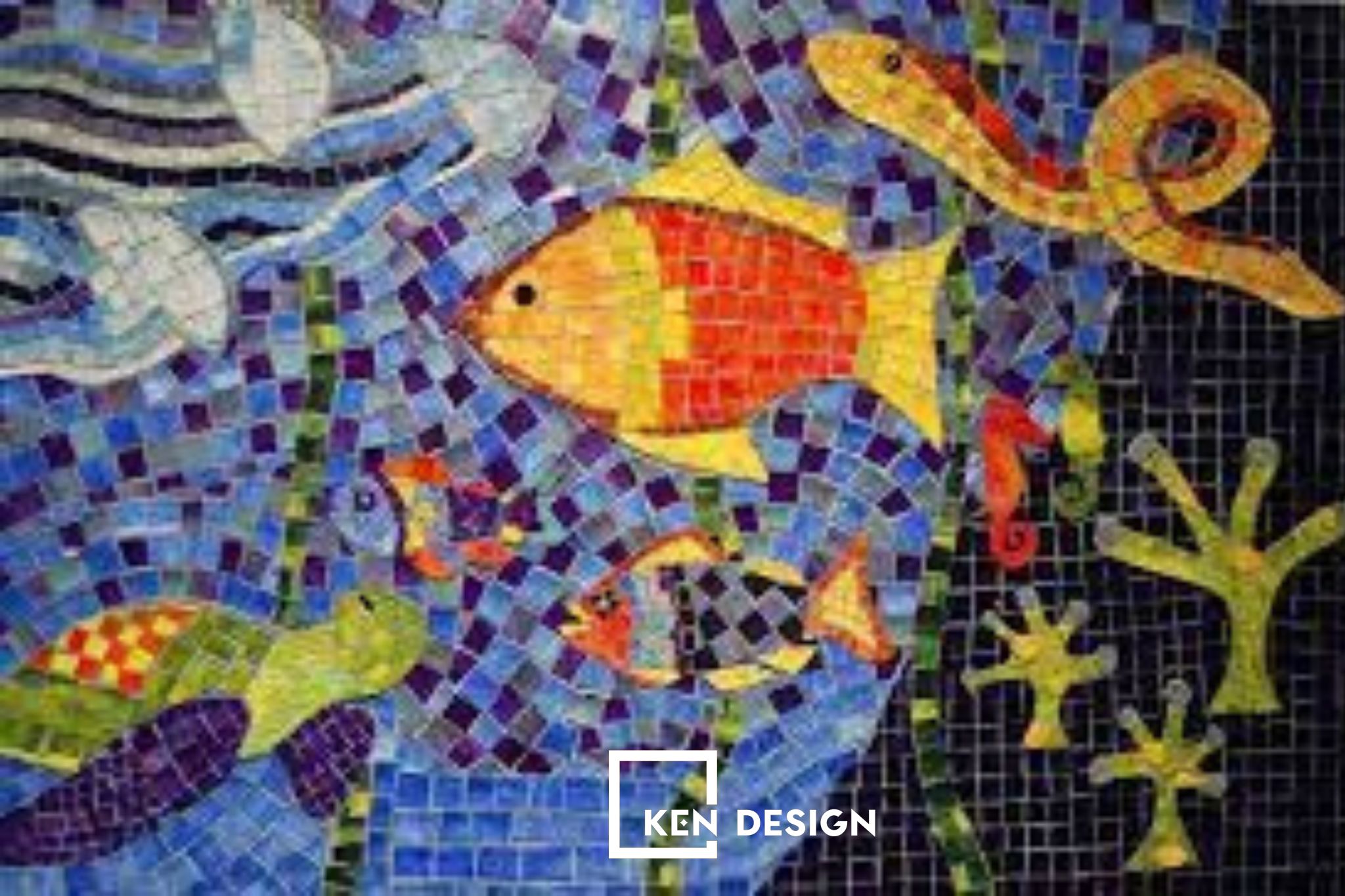 mẫu gạch Mosaic cho nhà hàng - chống nước tốt