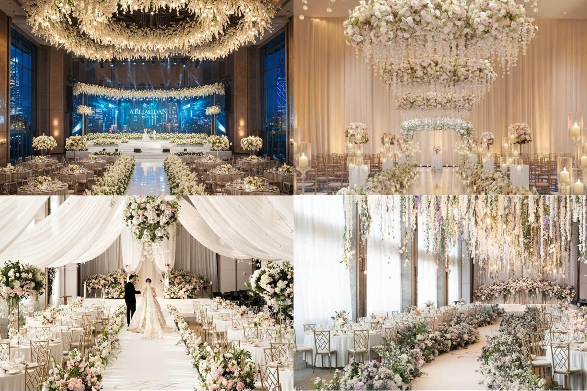 mẫu nhà hàng tiệc cưới đẹp
