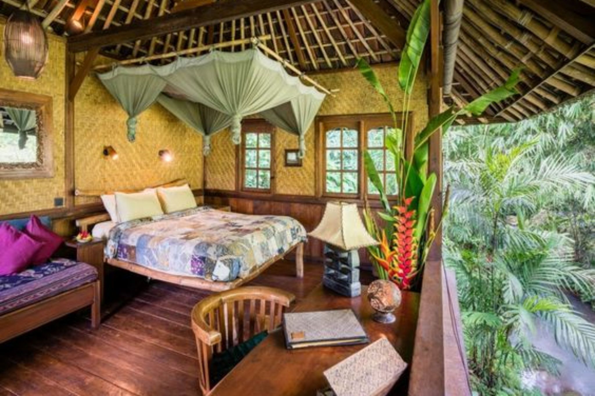 mẫu thiết kế phòng homestay đẹp kiểu boho