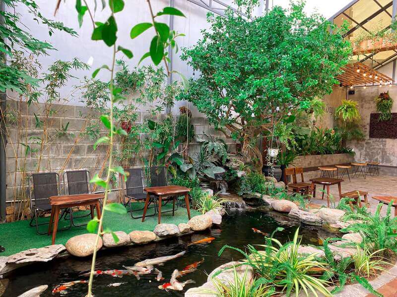 Quán cà phê sân vườn đẹp