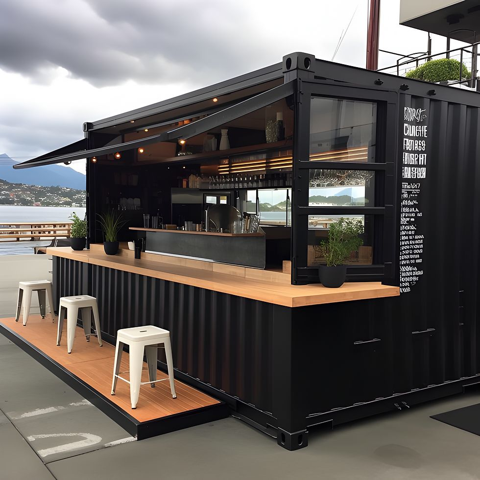 mẫu quán cafe khung thép phong cách Industrial