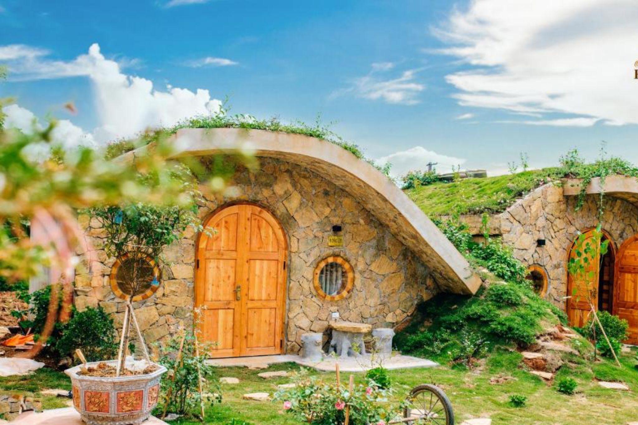 mẫu thiết kế homestay nhà vườn hobbiton mộc châu