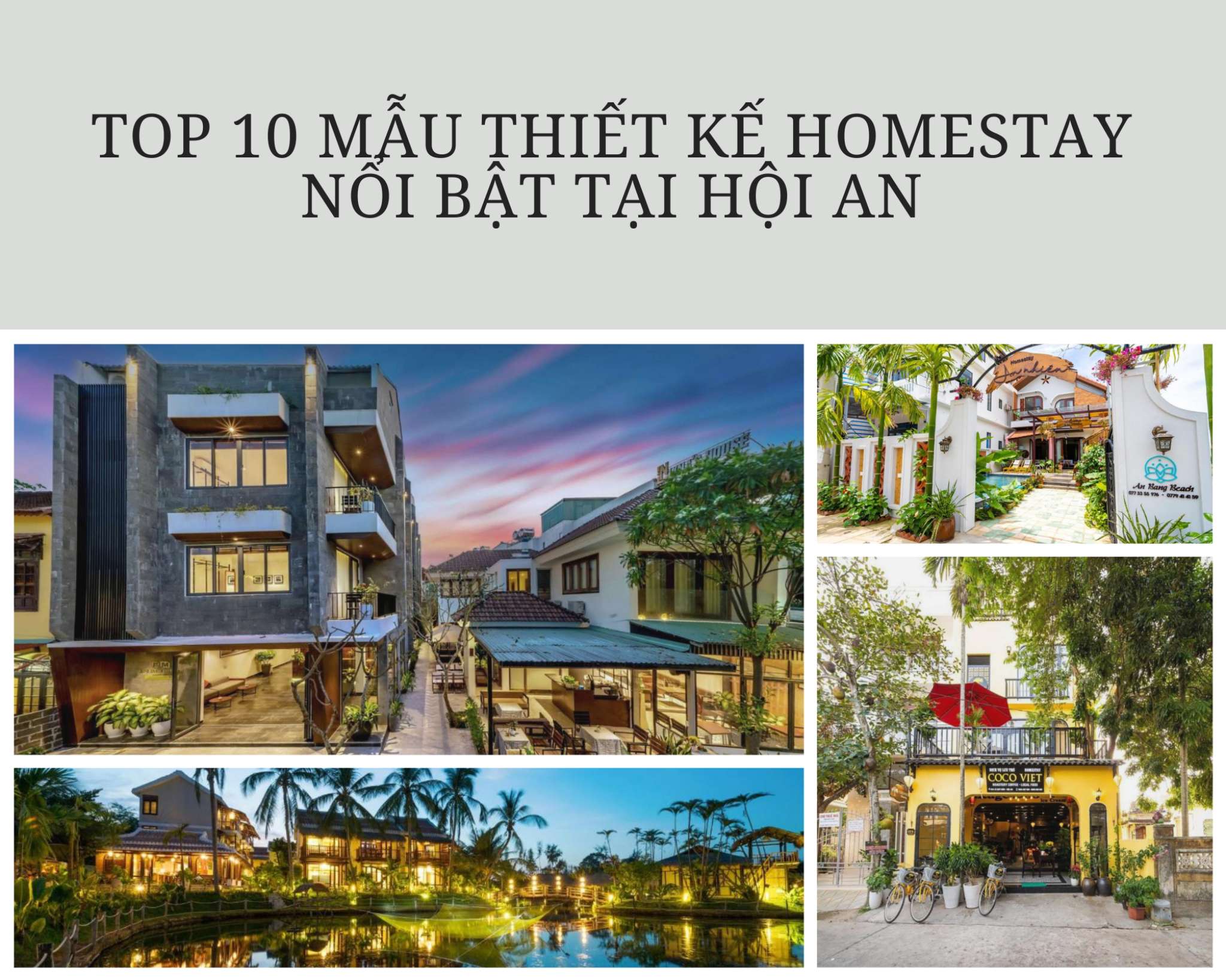 Mẫu thiết kế Homestay tại Hội An