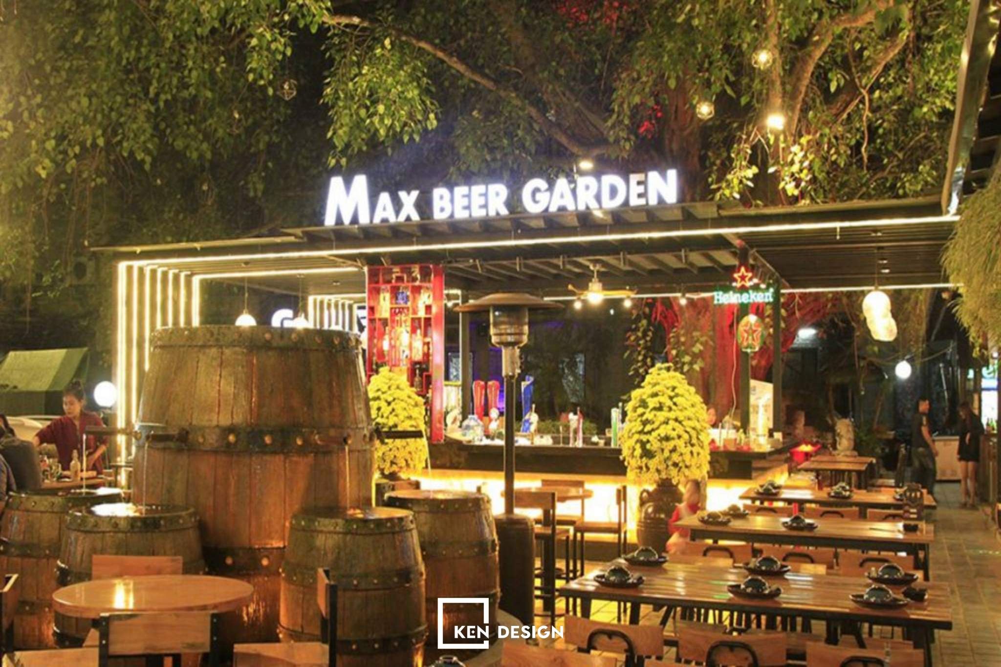 thiết kế nhà hàng khung thép Beer Club