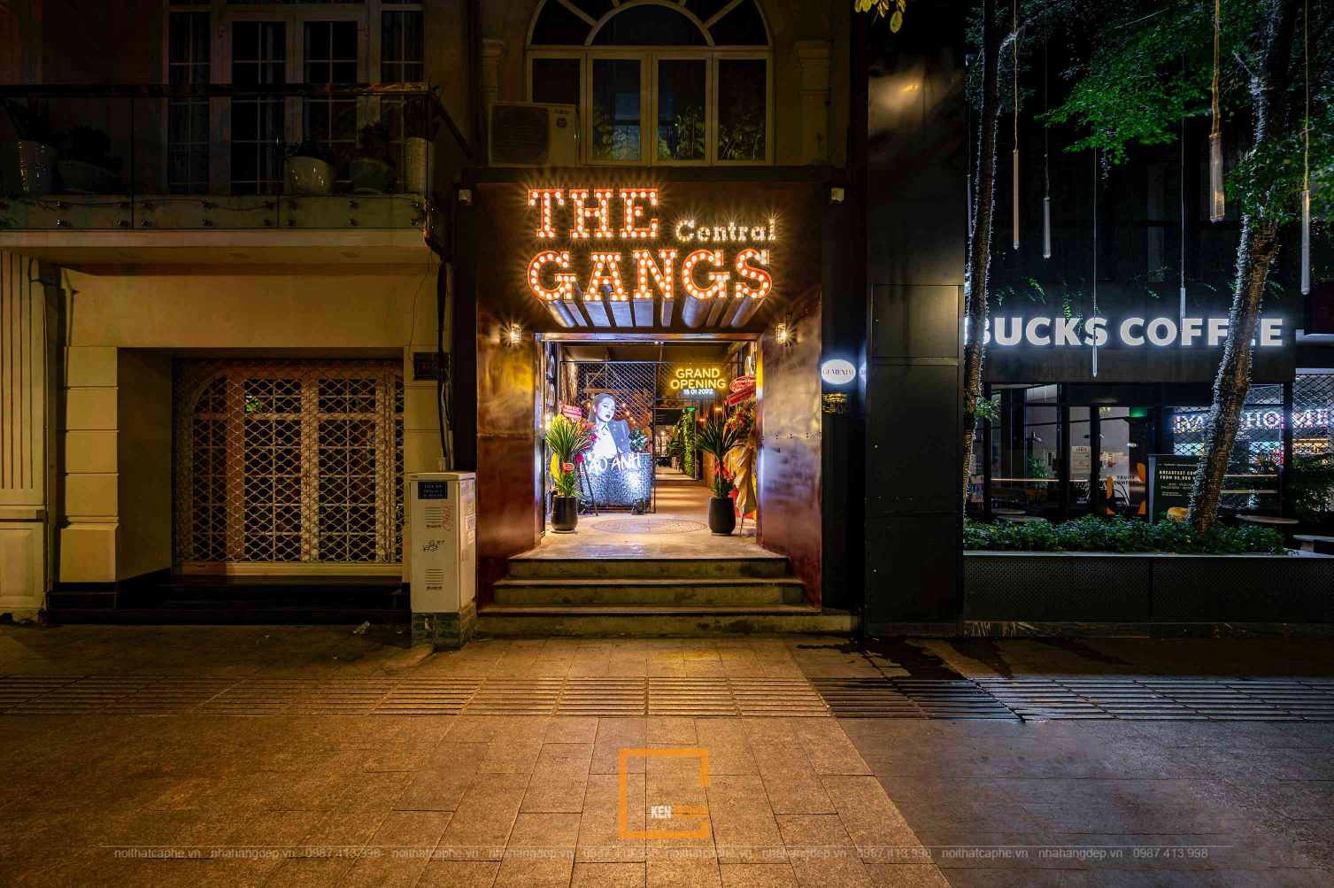 mẫu thiết kế nhà hàng đẹp The Gangs