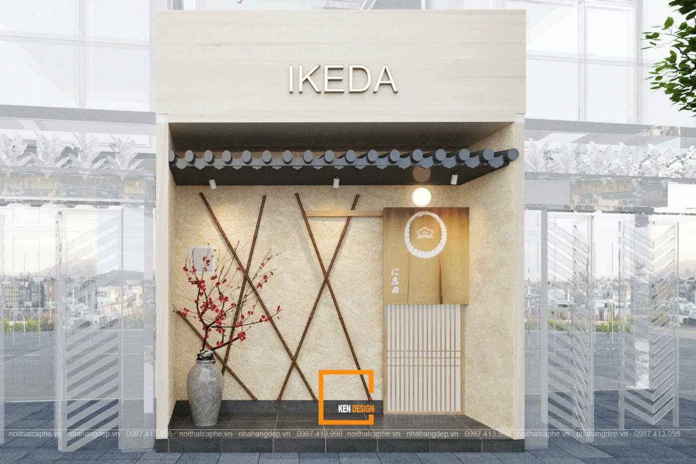 mẫu thiết kế nhà hàng Nhật Bản