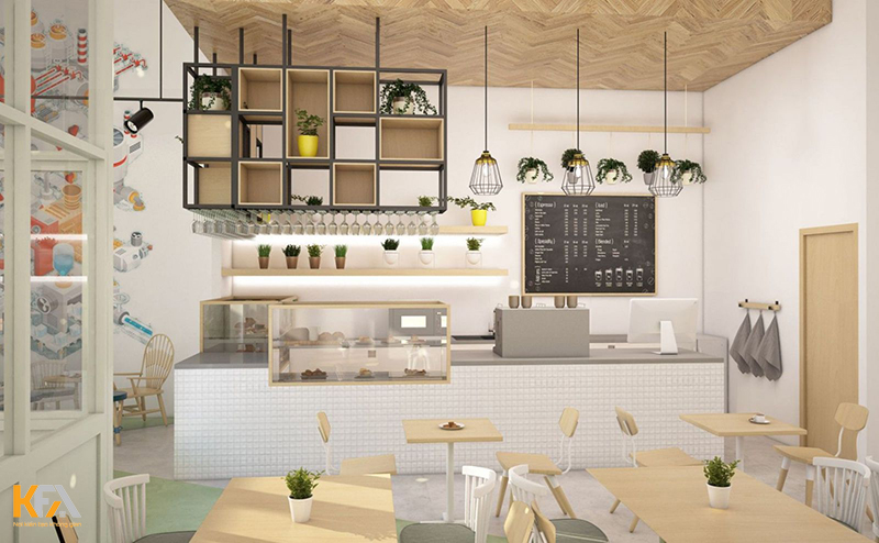 Mẫu thiết kế nội thất quán cafe nhỏ đẹp