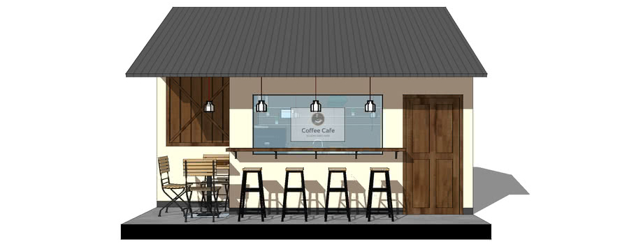 Mẫu thiết kế nội thất quán cafe nhỏ đẹp