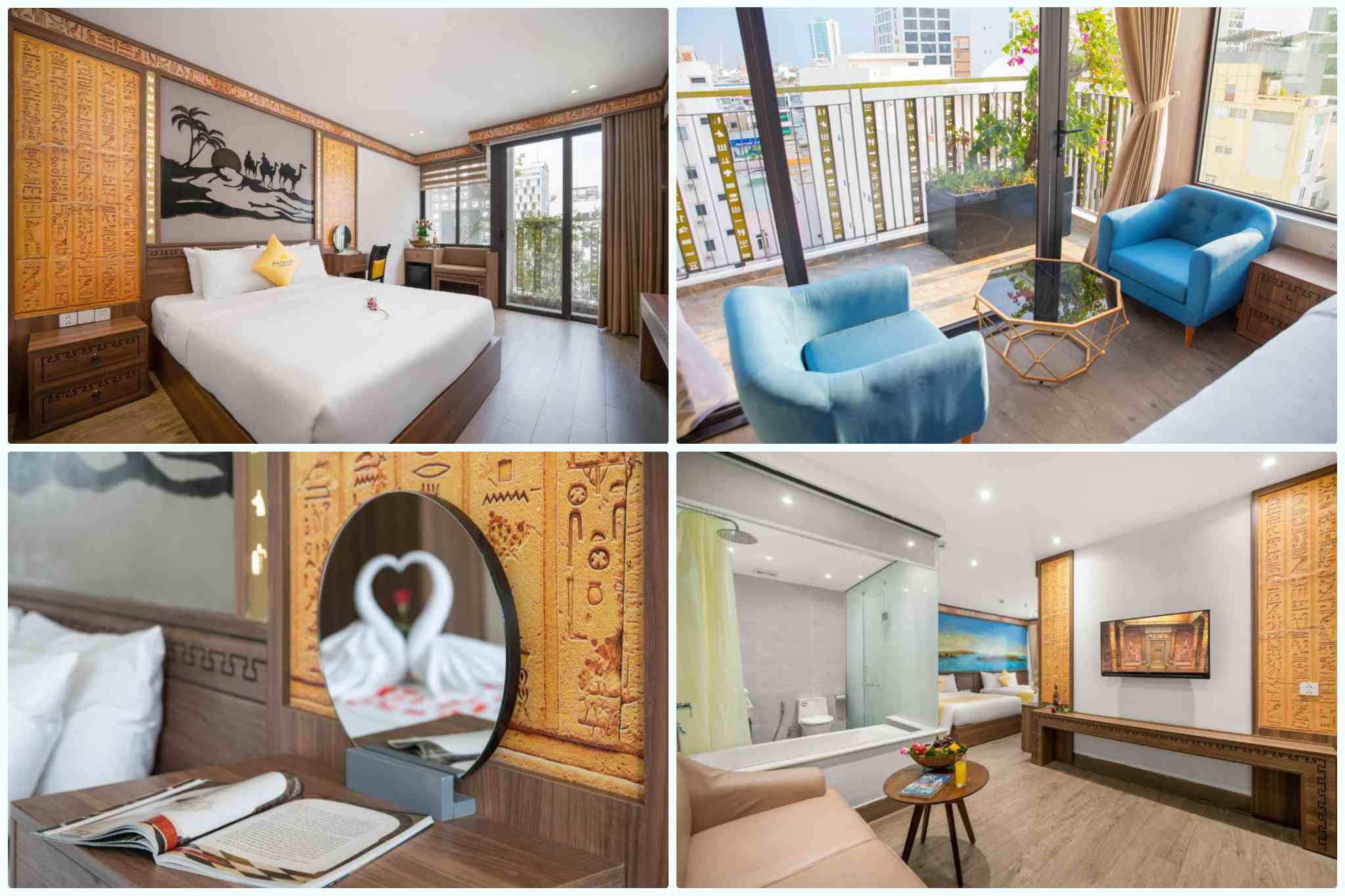 Mẫu thiết kế phòng suite Pharaoh boutique hotel Da Nang 