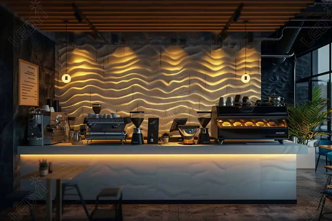 Mẫu thiết kế quán cafe khung thép nhỏ dưới 50m2