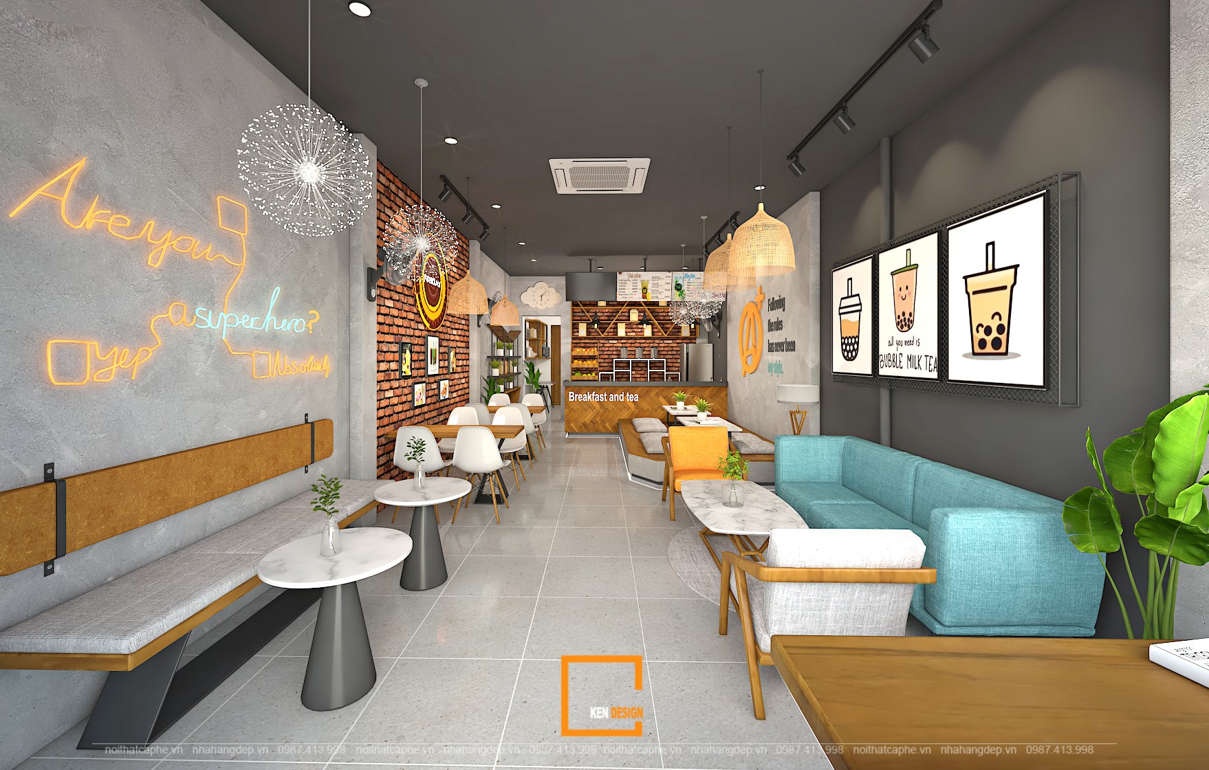 Top 20 mẫu thiết kế quán cafe nhỏ xinh 2024
