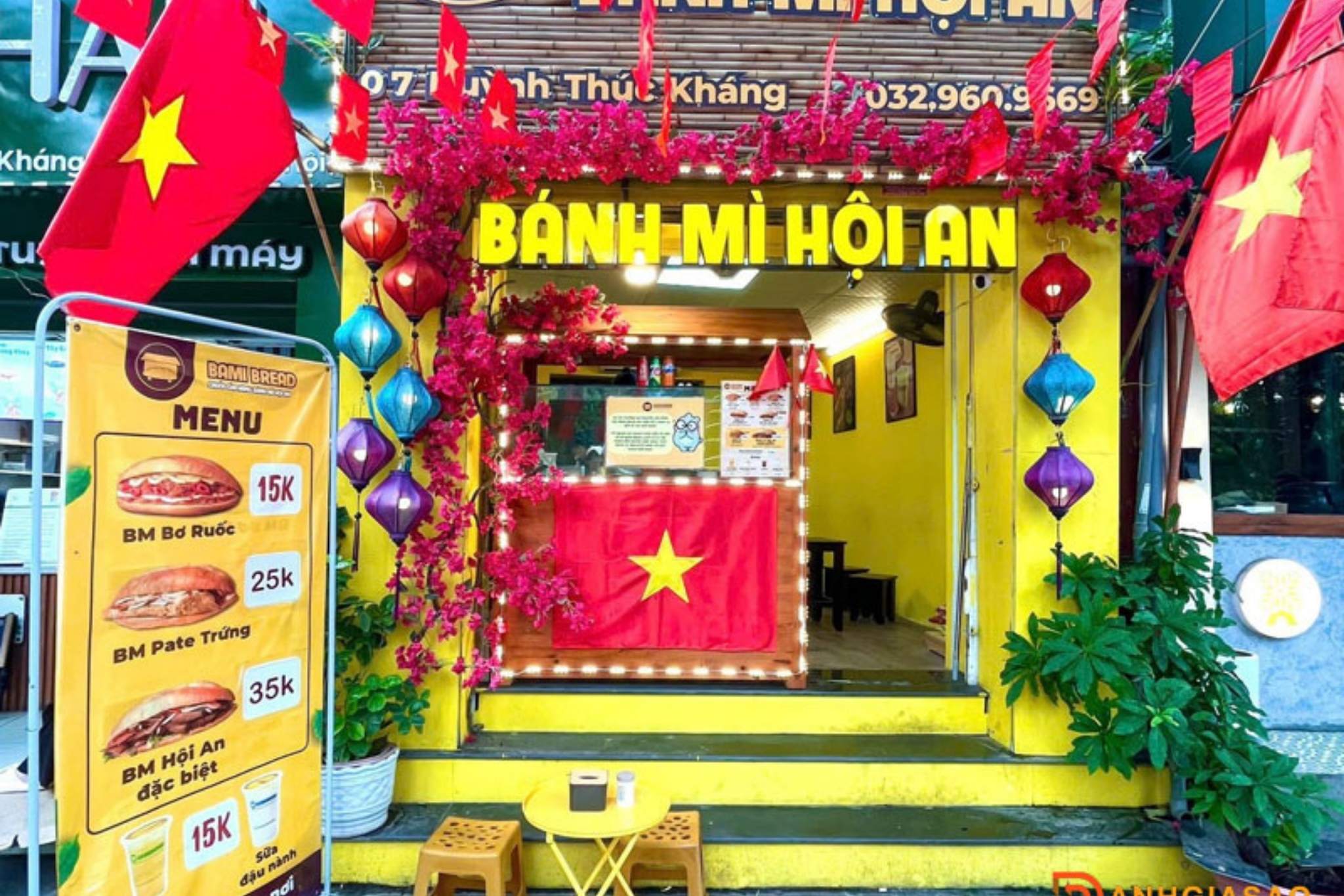 Thiết kế cửa hàng fast food chuyên về bánh mì