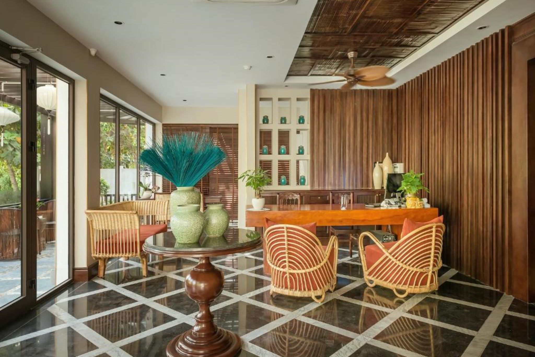 không gian sảnh AIRA Boutique Hoi An Hotel & Villa