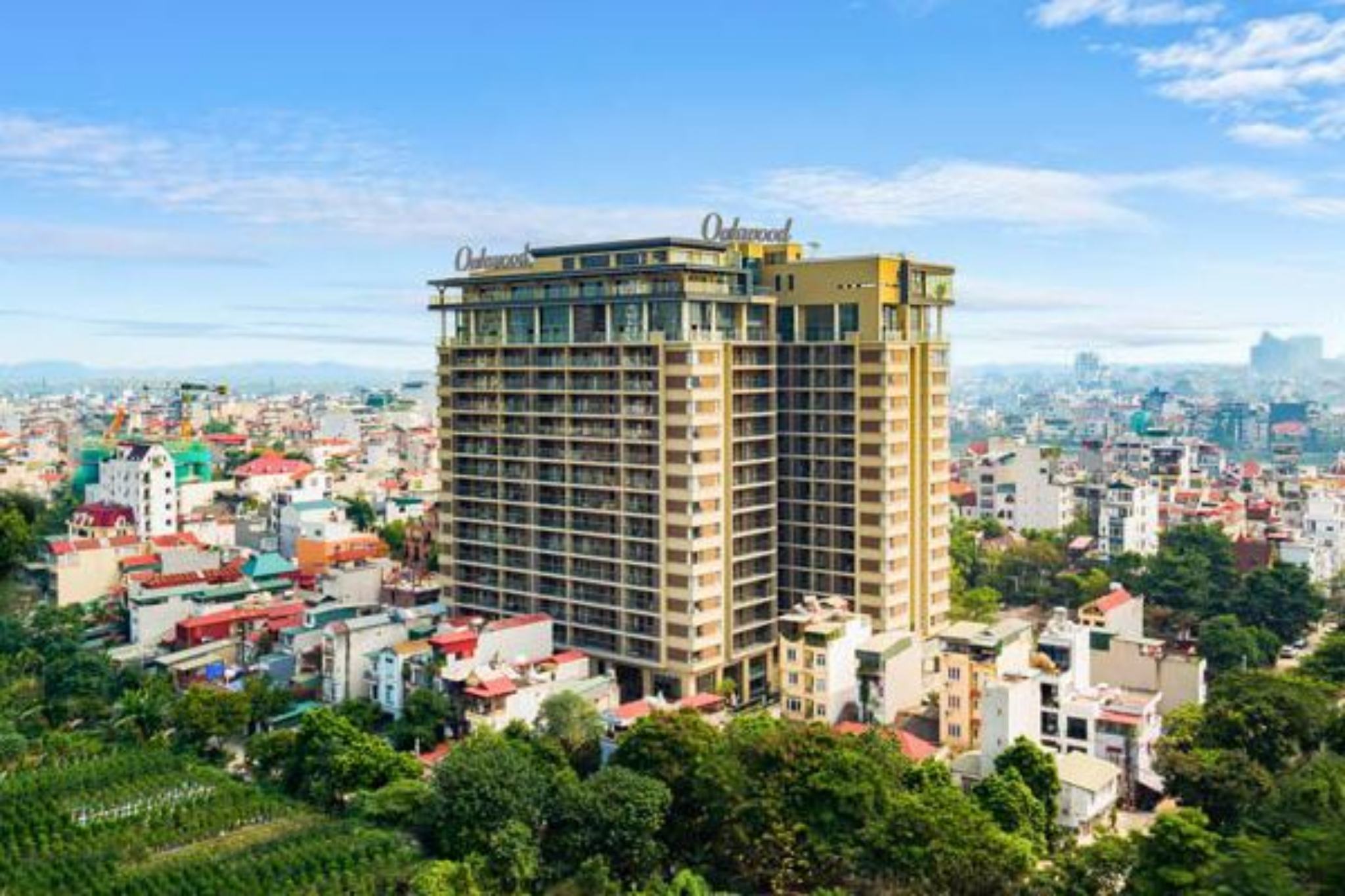 ngoại thất của Oakwood Residence Hanoi