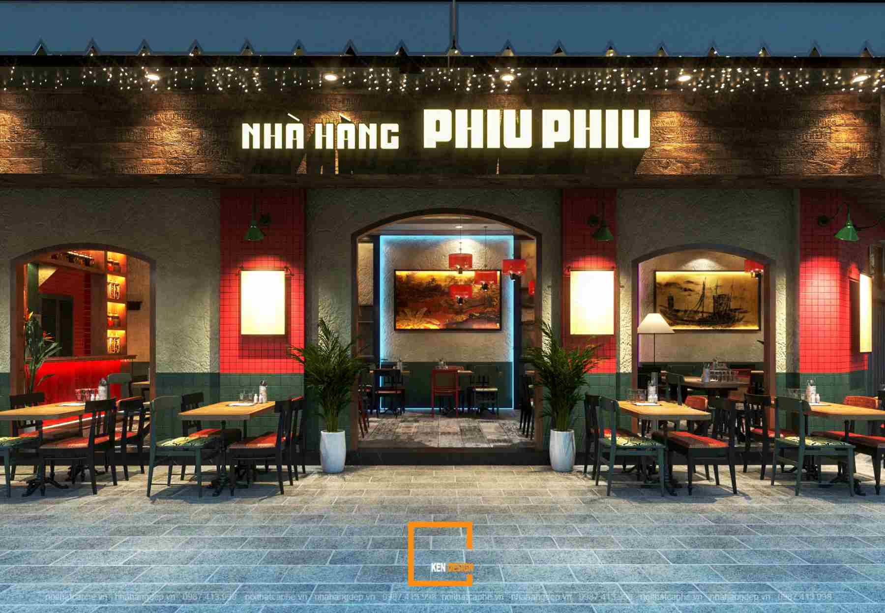Thiết kế nhà hàng Phiu Phiu