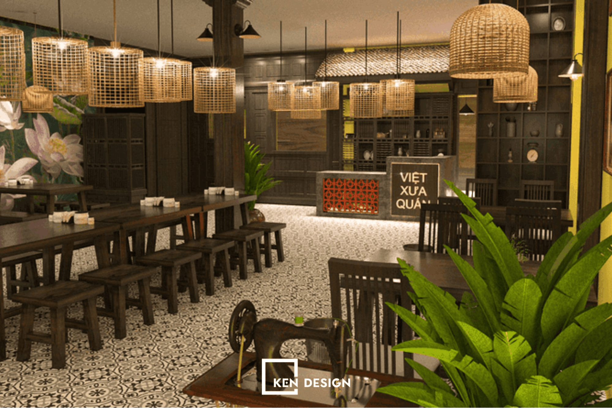 Nhà hàng phong cách đồng quê