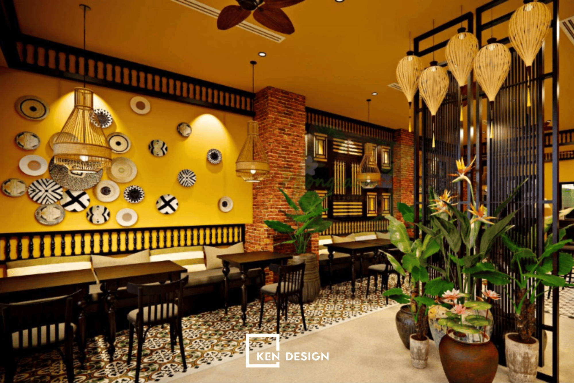 Nhà hàng phong cách đồng quê