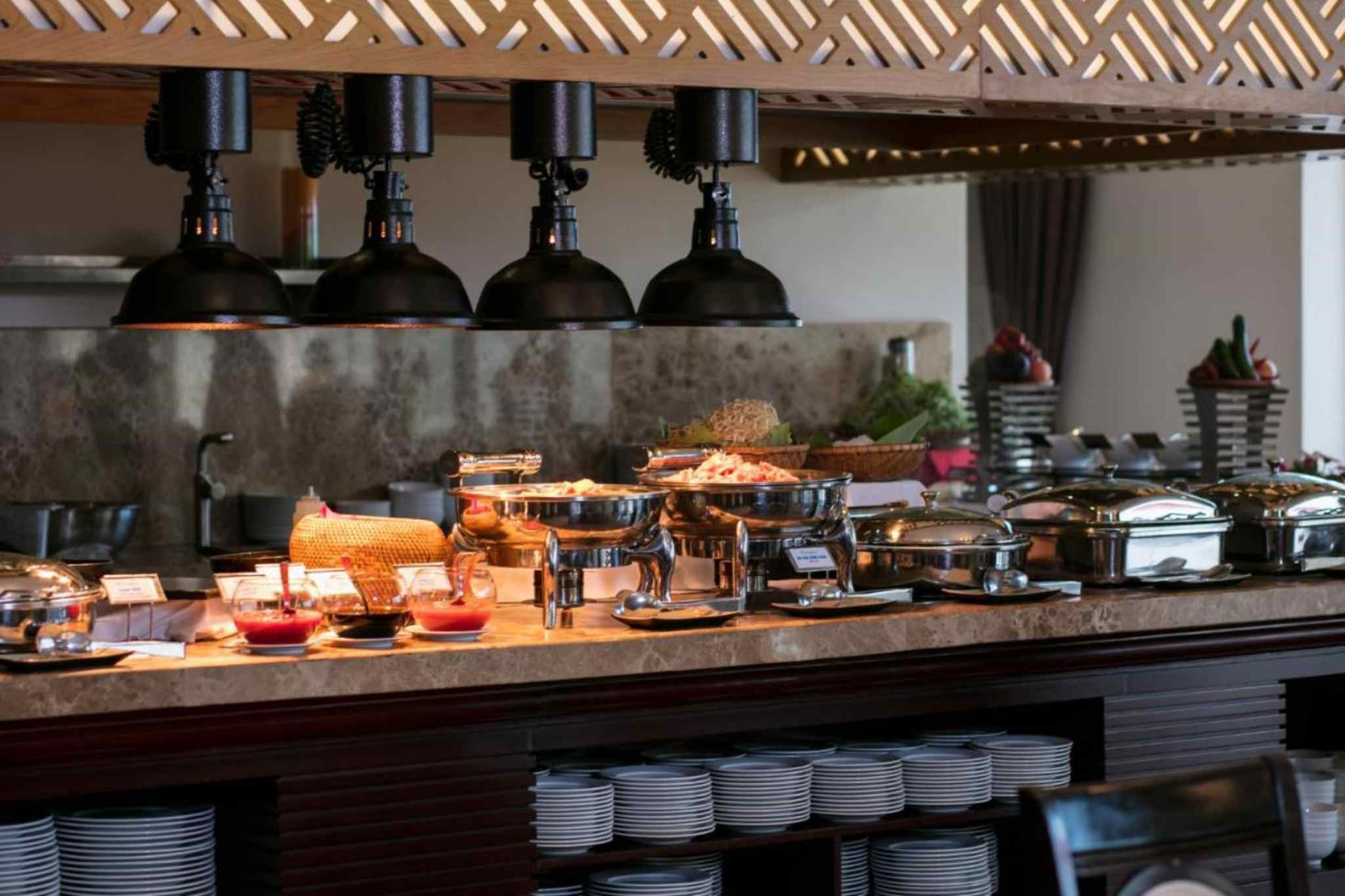 thiết kế nhà hàng swiss cafe của  Swiss Belresort Tuyền Lâm 