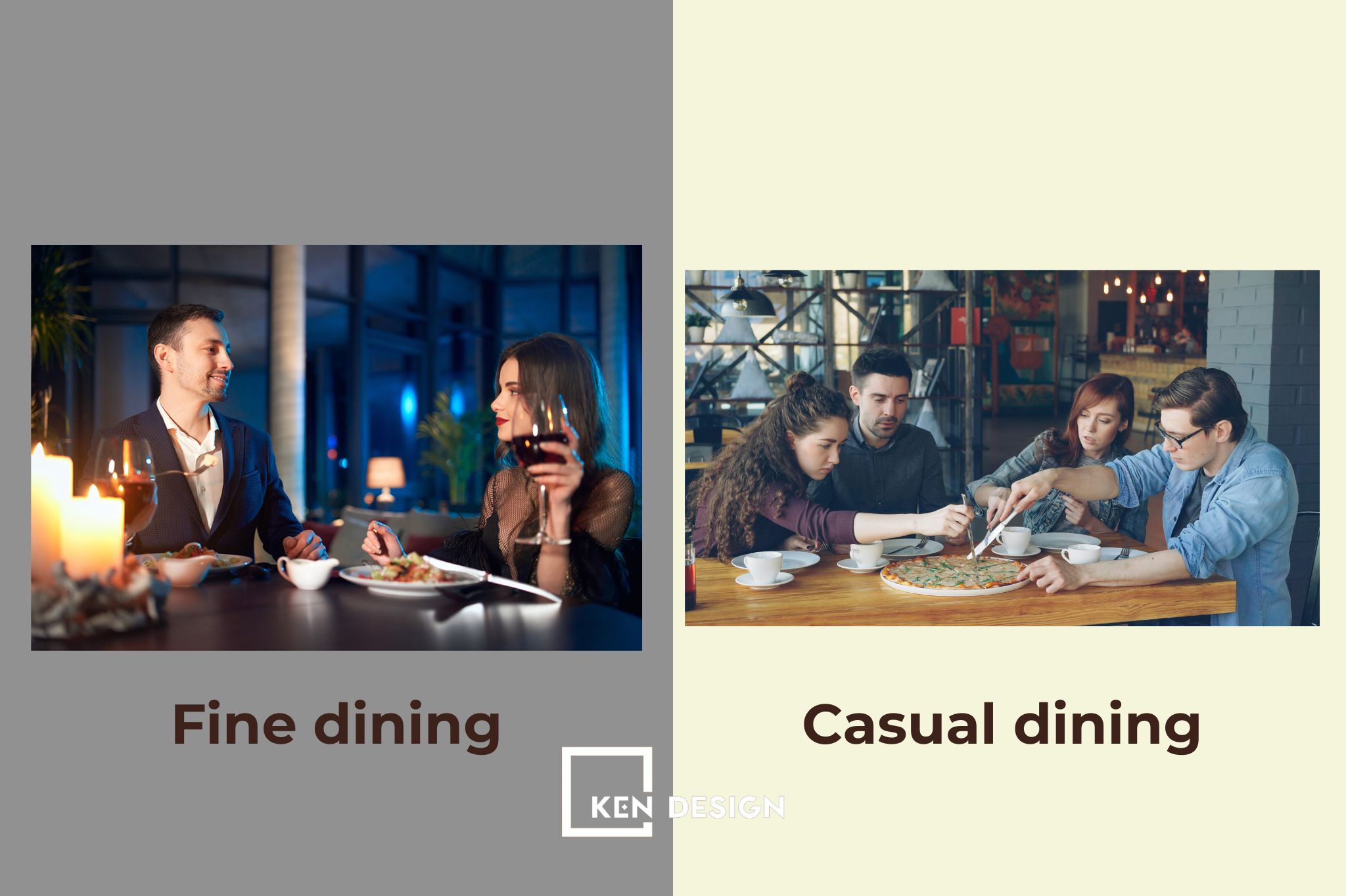 Phân biệt Fine Dining và Casual Dining 