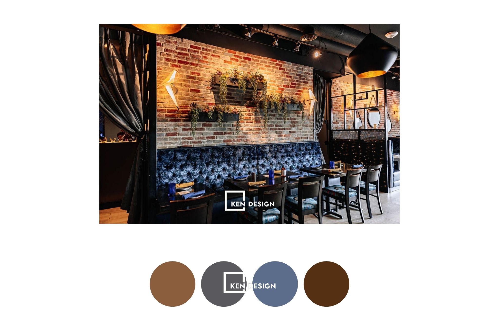 Nghệ thuật phối màu trong nhà hàng châu Âu