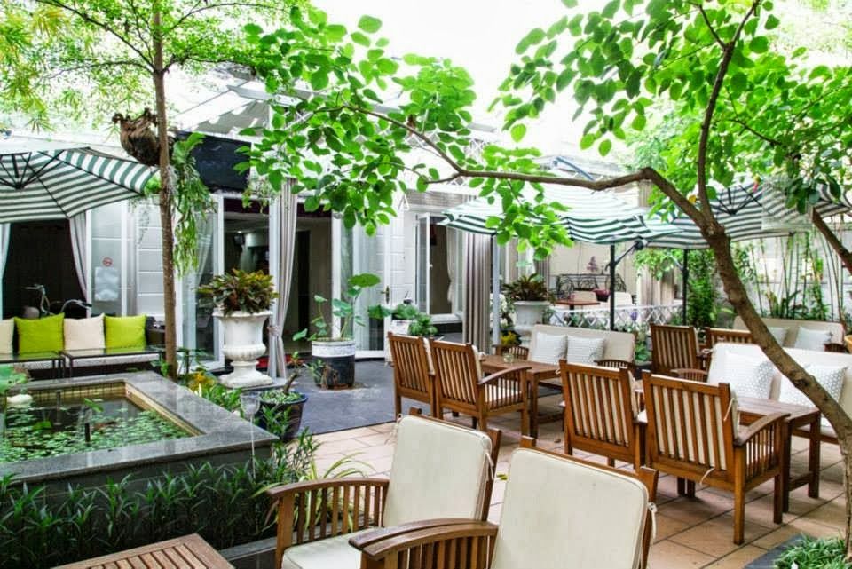khám phá 6 phong cách thiết kế quán Cafe sân vườn